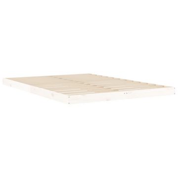 furnicato Bett Massivholzbett Weiß 140x200 cm Kiefer