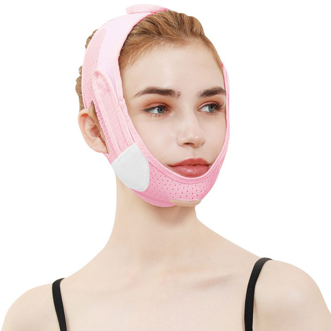 Rnemitery Gesichtsmaske Doppelkinn-Reduzierer, V-Linie Maske, Face-Kinnband für Frauen, Face Toning Belts Lift and Tighten Prevent Sagging