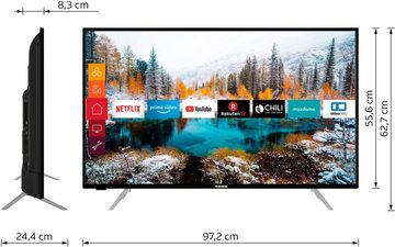 Telefunken D43V800M4CWH LED-Fernseher (108 cm/43 Zoll, 4K Ultra HD, Smart-TV, 36 Monaten Herstellerlangzeitgarantie)