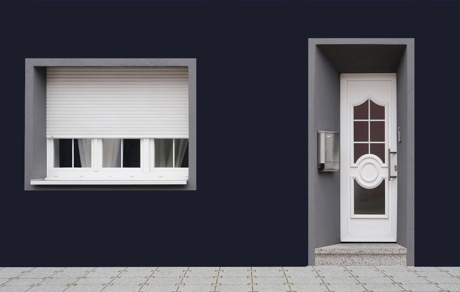 RyFo Colors Fassadenfarbe Silikonharz Fassadenfarbe Schwarzblau 3l, 1 L ca. 6 m², Wasserabweisend, diffusionsfähig, schützt vor Schmutz, UV-beständig