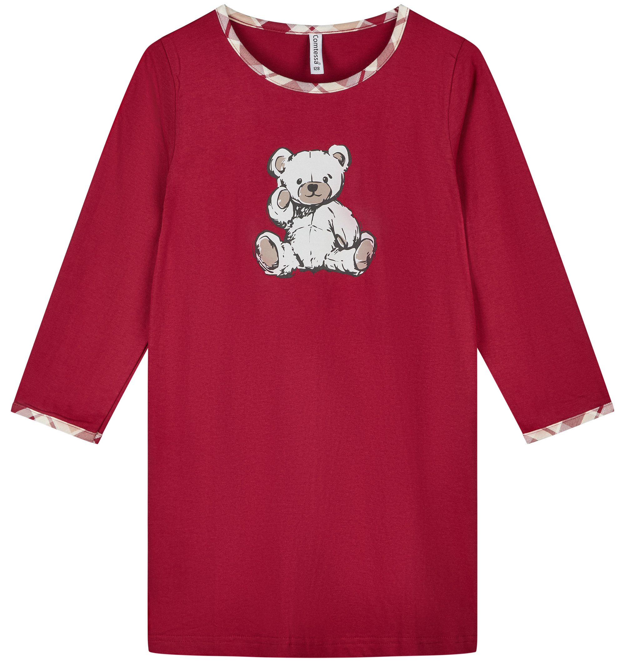 comtessa Nachthemd Iceberg Buddies (1-tlg., 1-teilig) Mädchen Sleepshirt lang Pyjama Langarm Baumwolle