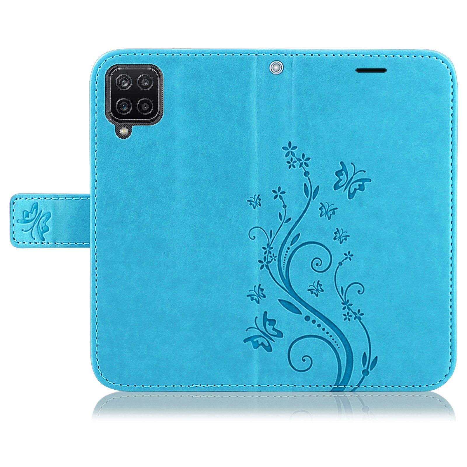 betterfon Handyhülle Handytasche für Samsung Galaxy A12 Buchhülle, Wallet Case mit Kartenfächern Magnetverschluss und weicher Innenhülle