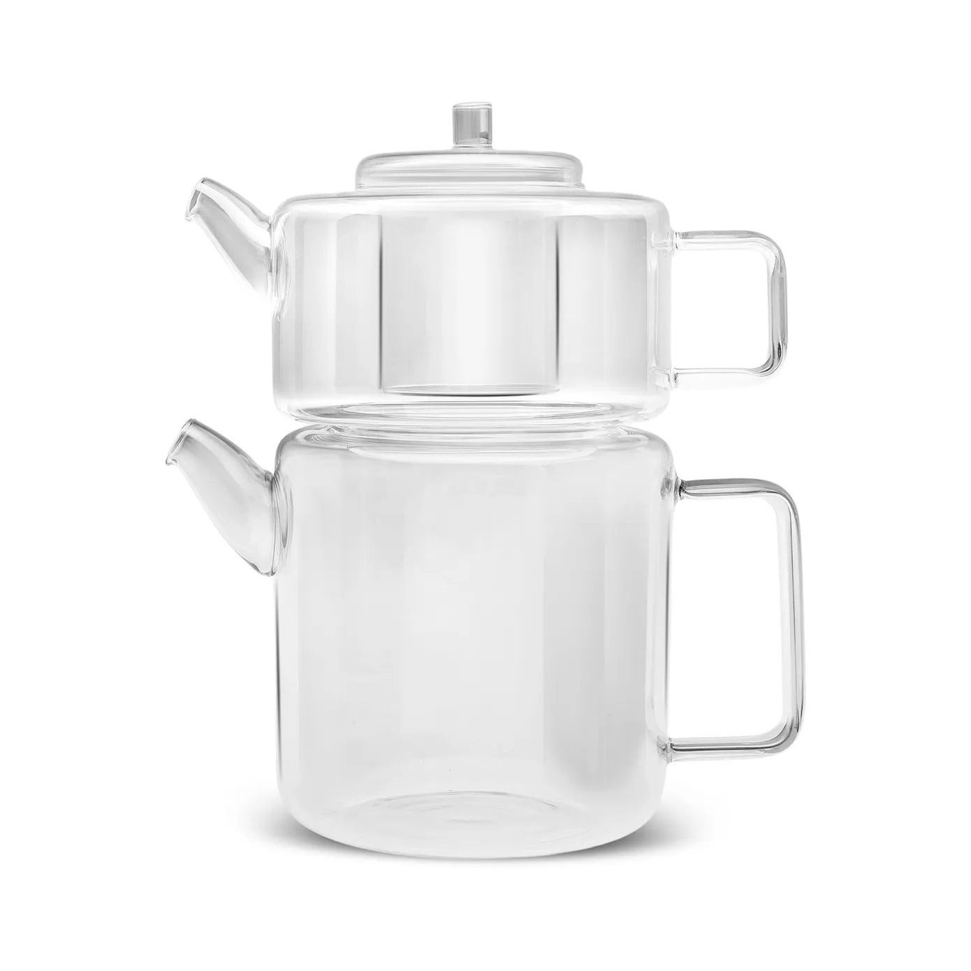 Karaca Teekanne Karaca Flat Borosilikat Glas-Teekannen-Set, 2.9L, Transparent