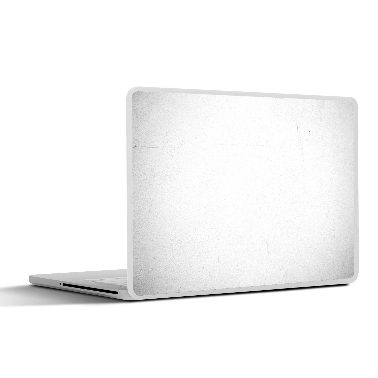 MuchoWow Laptop-Aufkleber Beton - Weiß - Modern, (1tlg), Laptop Folien Cover, Aufkleber, Sticker, Schutz vor Kratzern, 30x21 cm