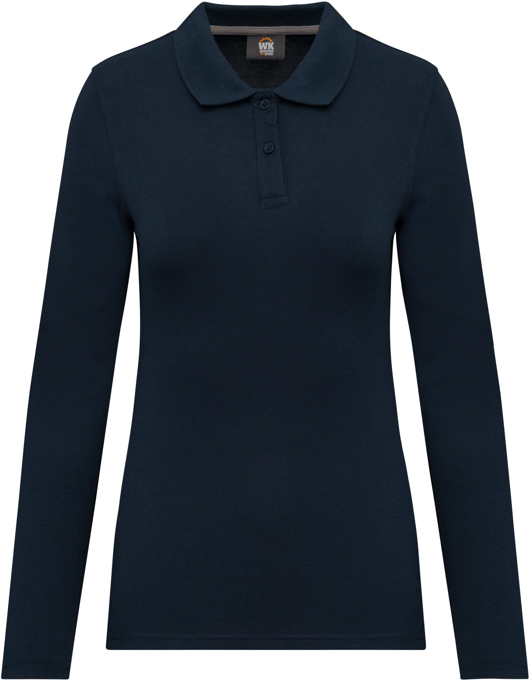 WK. Designed To Work Langarm-Poloshirt Langarm-Polohemd für Damen günstig online kaufen