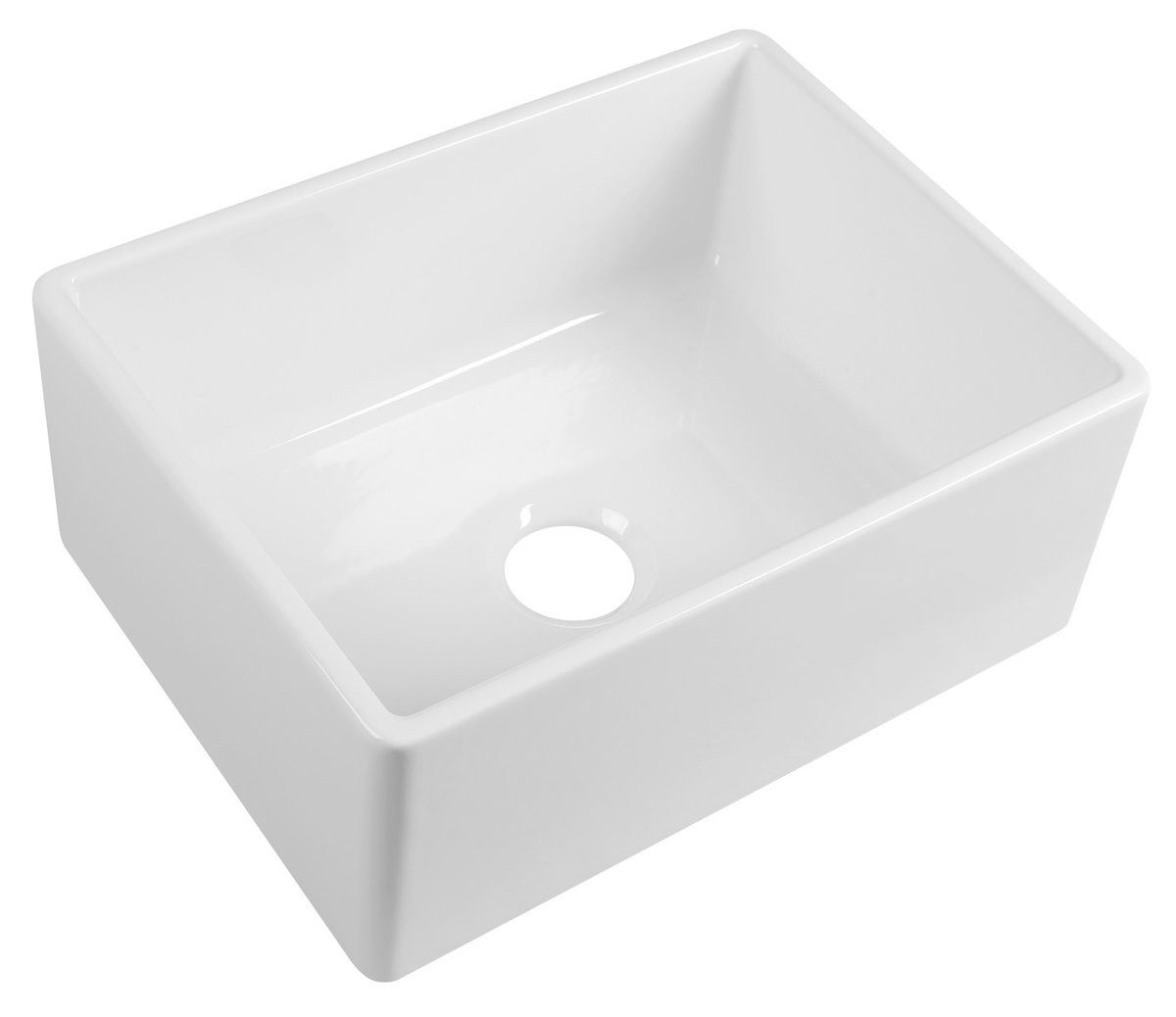 Sapho Küchenspüle GLORY Keramikspüle 61x46cm, Weiß, Rechteck, 61/46 cm, Sapho-50260