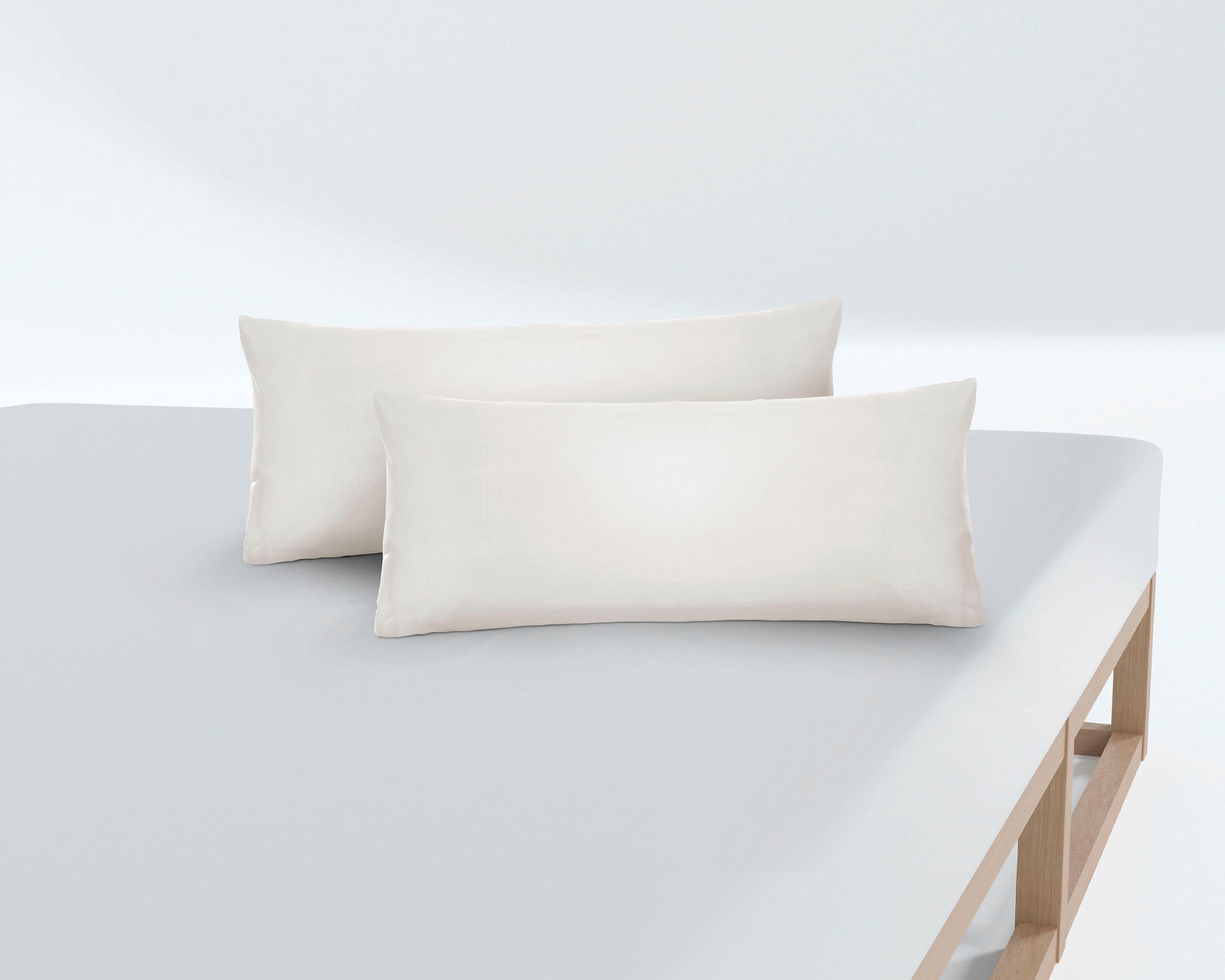 Biberna Kissenbezug Michi Feinjersey mit Reißverschluss, (2 Stück), verschi günstig online kaufen