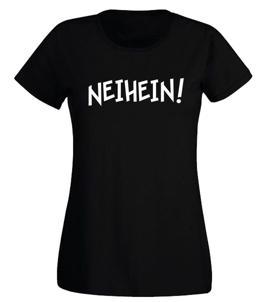 G-graphics T-Shirt Neihein! Slim-fit- Damen T-Shirt mit Statement / Spruch günstig online kaufen