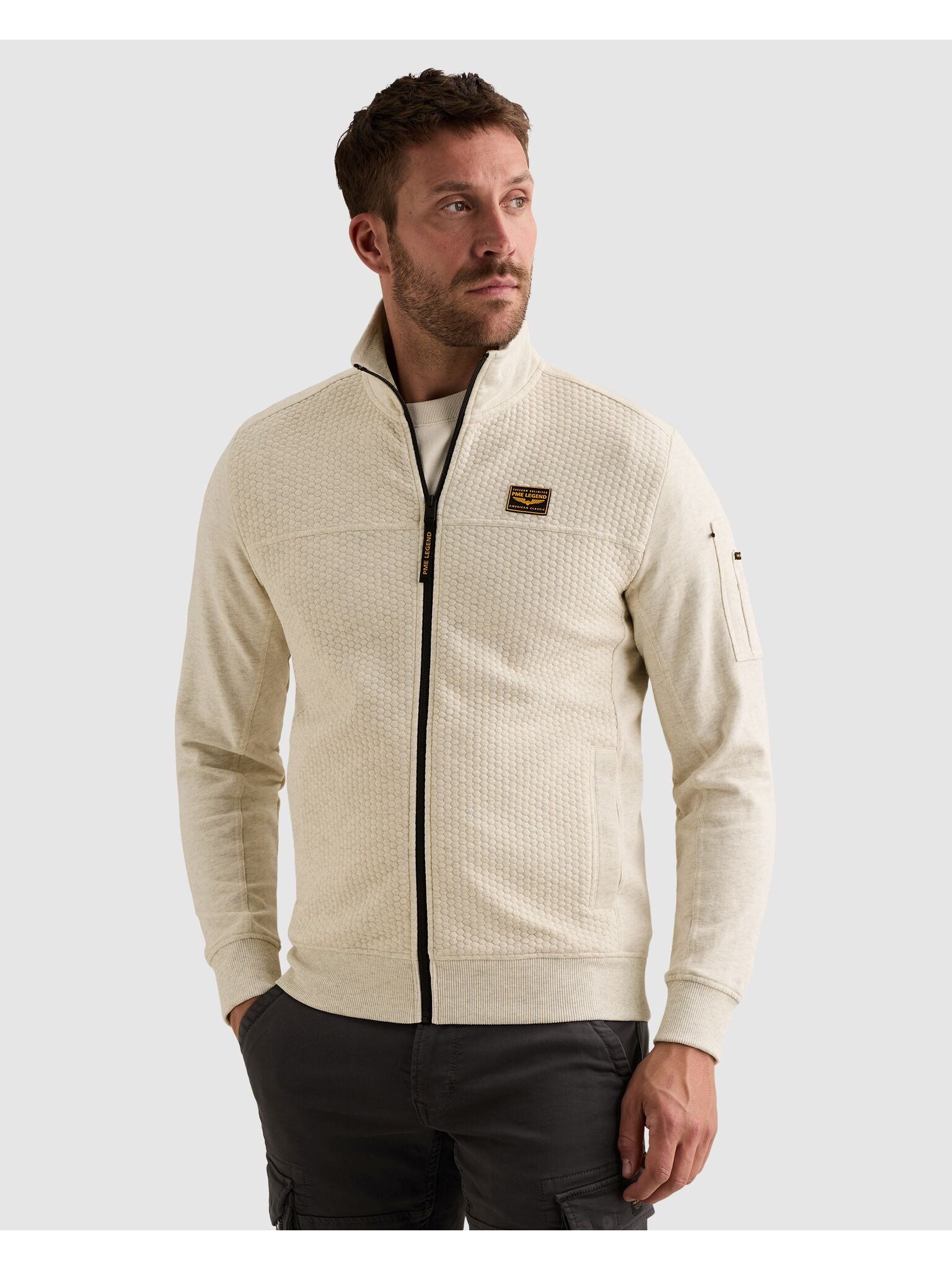 PME LEGEND Sweatjacke mit seitlichen Eingrifftaschen – Bild 2 von 5