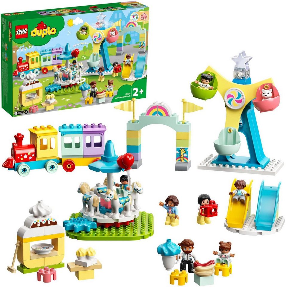 LEGO® Konstruktionsspielsteine Erlebnispark (10956), LEGO® DUPLO® Town, (95  St), Made in Europe