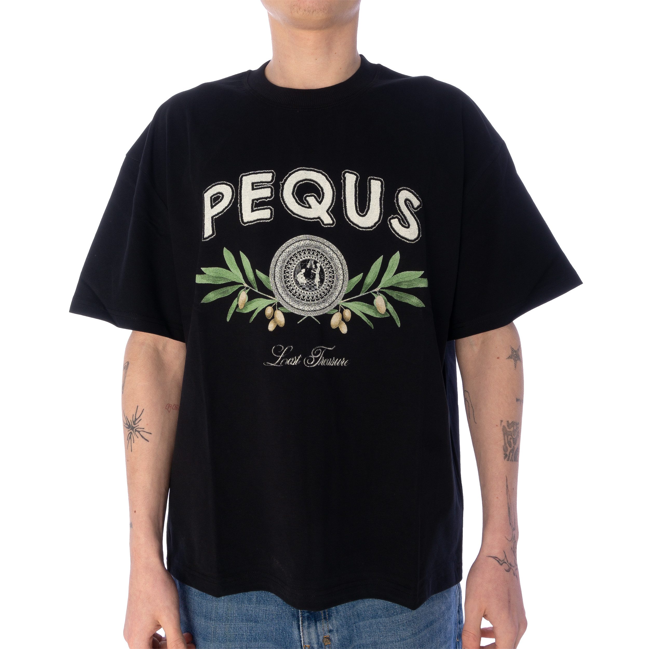 PEQUS T-Shirt T-Shirt Pequs Olive Coin günstig online kaufen