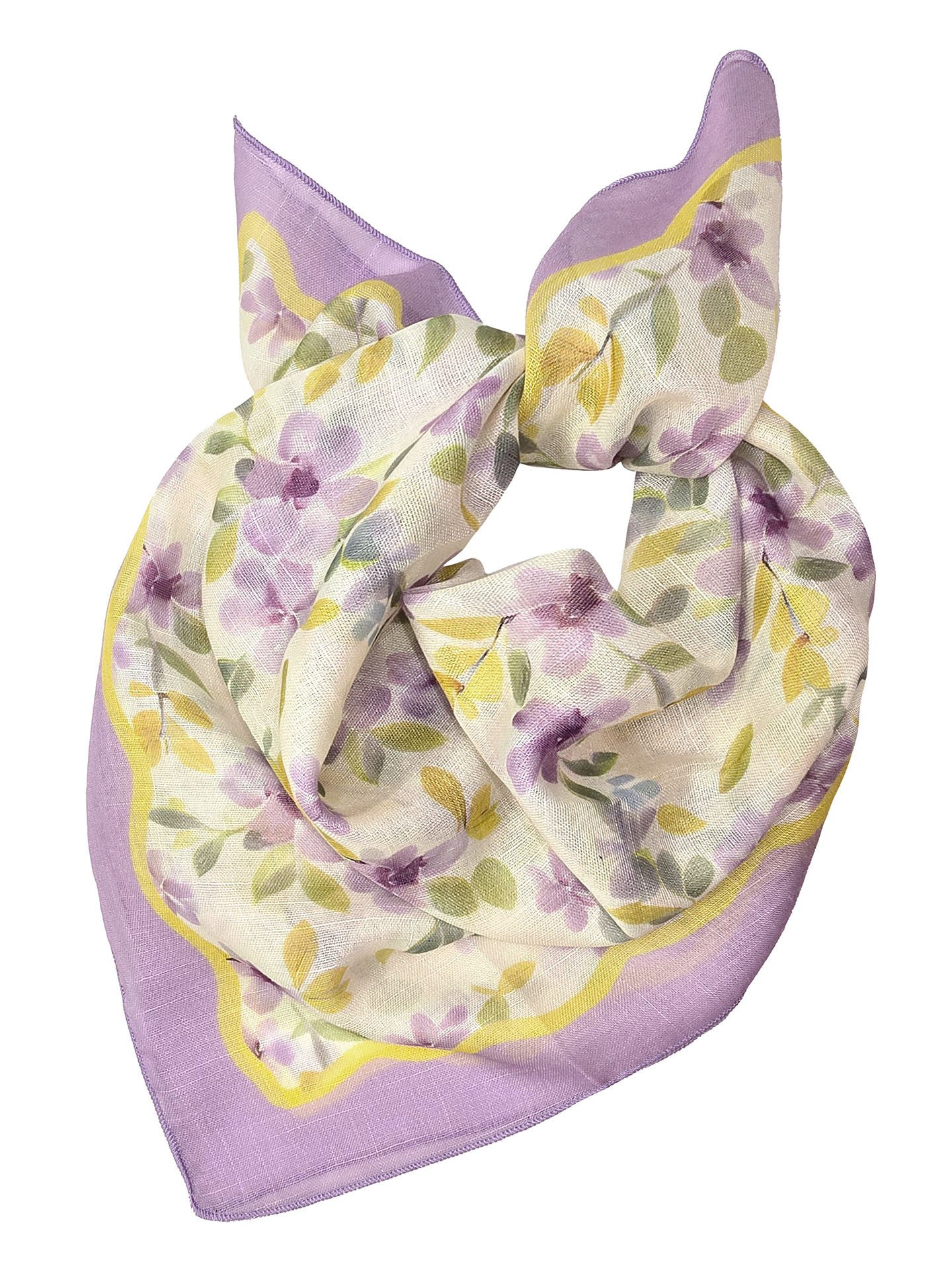 Halstuch Halstuch Damen klein Nickituch Sommer Baumwolle Rosa Violett