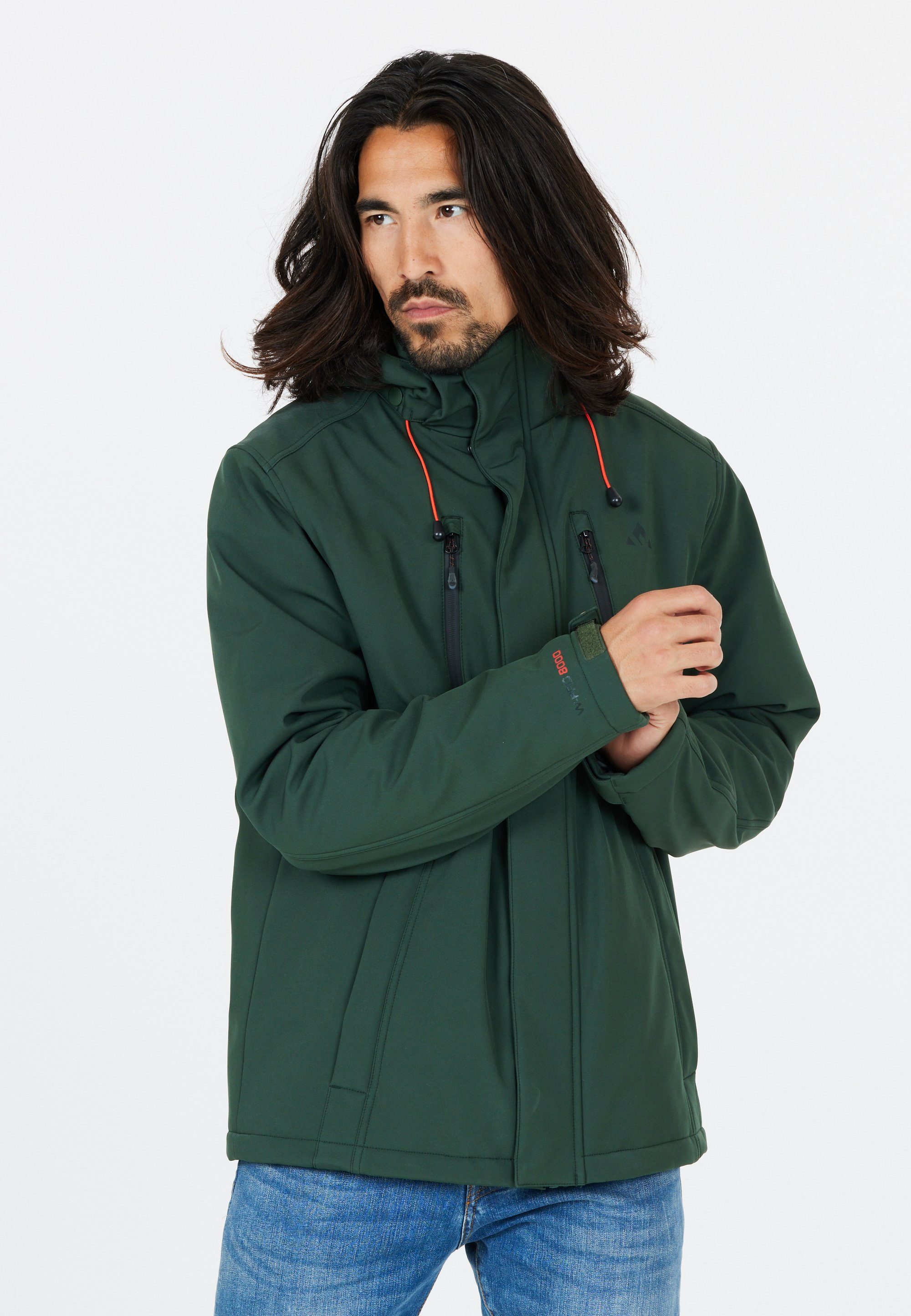 WHISTLER Softshelljacke Pace mit warmem Fleece-Futter dunkelgrün