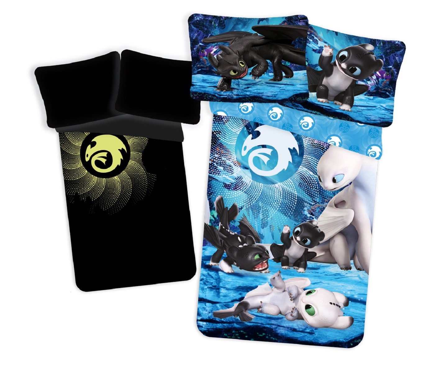 Jerry Fabrics Bettwäsche Dragon Baumwoll-mit Glow günstig online kaufen