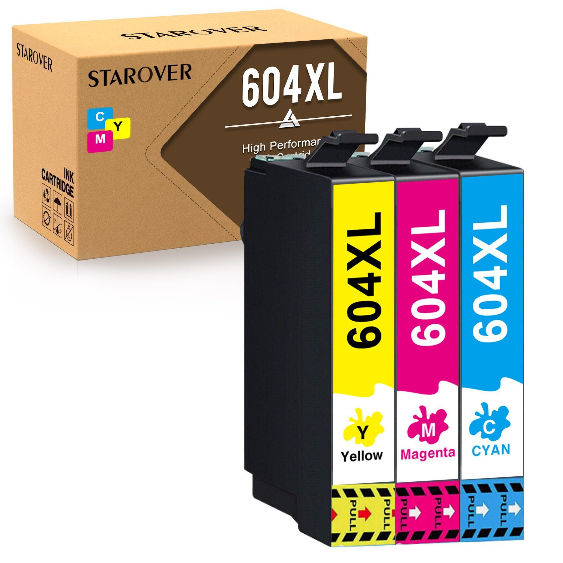 STAROVER 2 Schwarz für EPSON 604 XL Druckerpatronen Multipack Tintenpatrone (XP-4200 XP-4205 XP-2200 XP-2205 XP-3200 XP-3205, WorkForce WF-2910DWF WF-2930DWF WF-2935DWF WF-2950DWF)