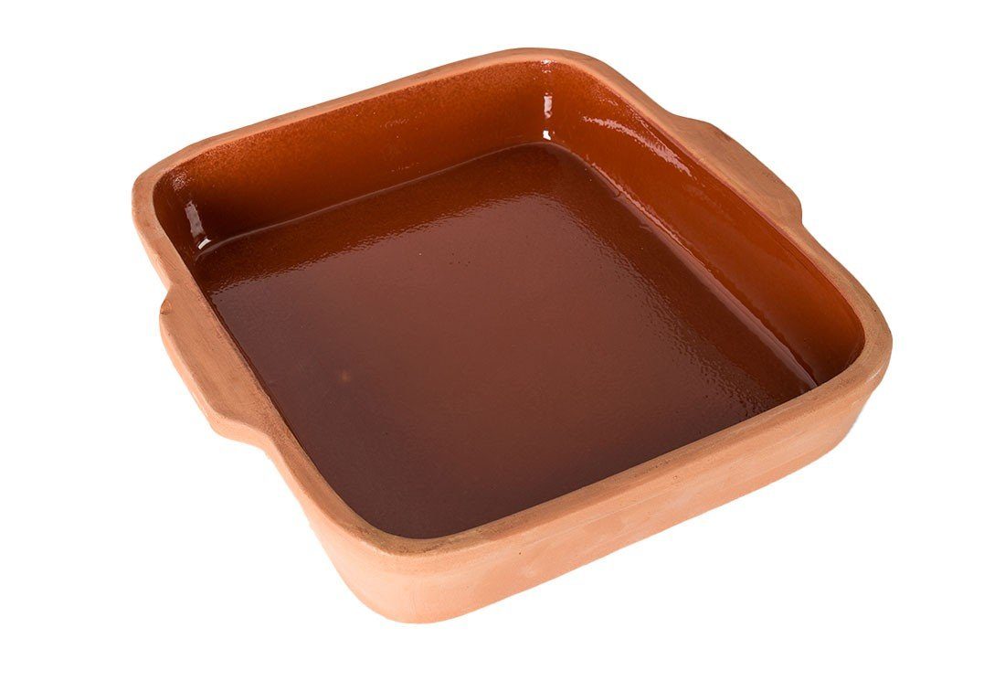 Auflaufform Quadratischer Pyrex-Auflauf Tongeschirr Güvec Sütlac Backform, Boden