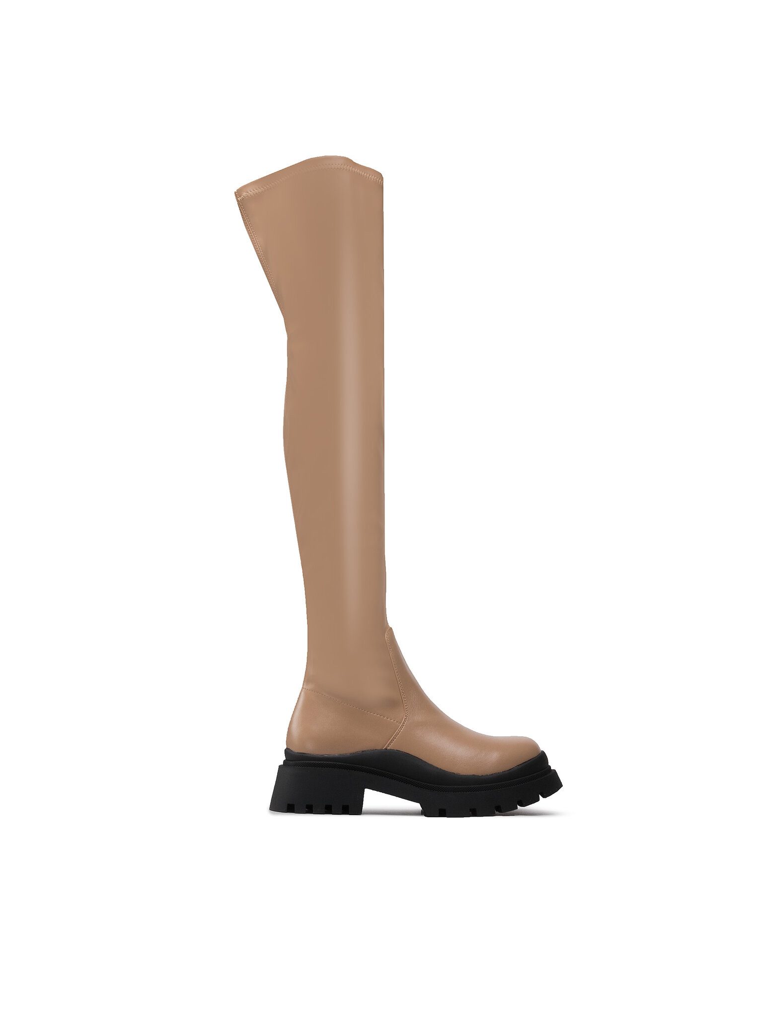 DeeZee Overknees ZAL13125-1 Beige Overkneestiefel günstig online kaufen