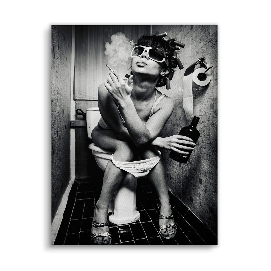 Wandbild Smoking Women