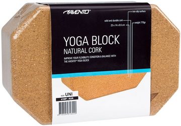 Avento Yogablock aus Ökologischen Naturkork • Braun One Size