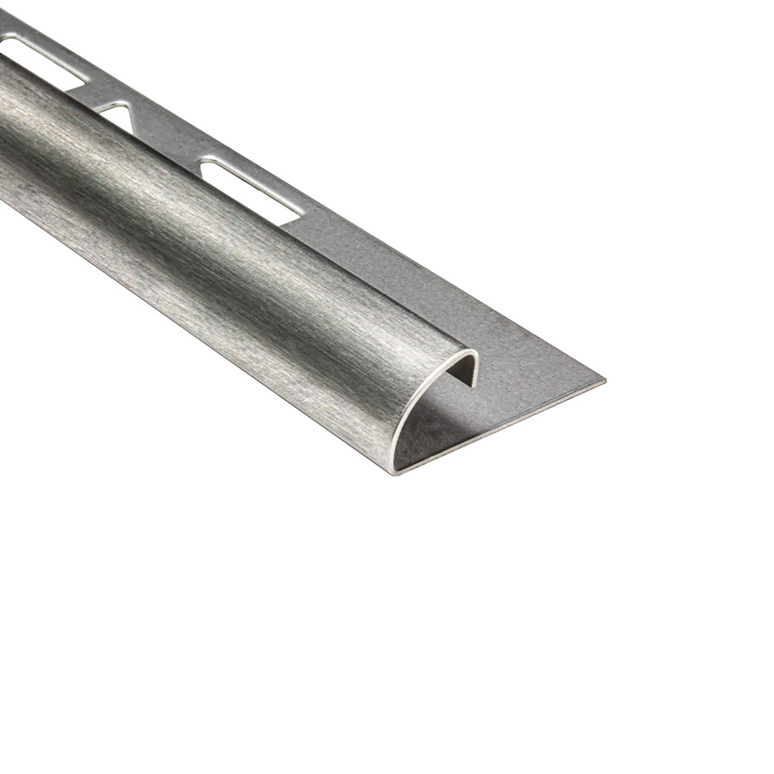 tktrading24 Abschlussprofil 10x Viertelkreis Fliesenprofil Edelstahl 250cm 10mm Gebürstet (Set, 10er)