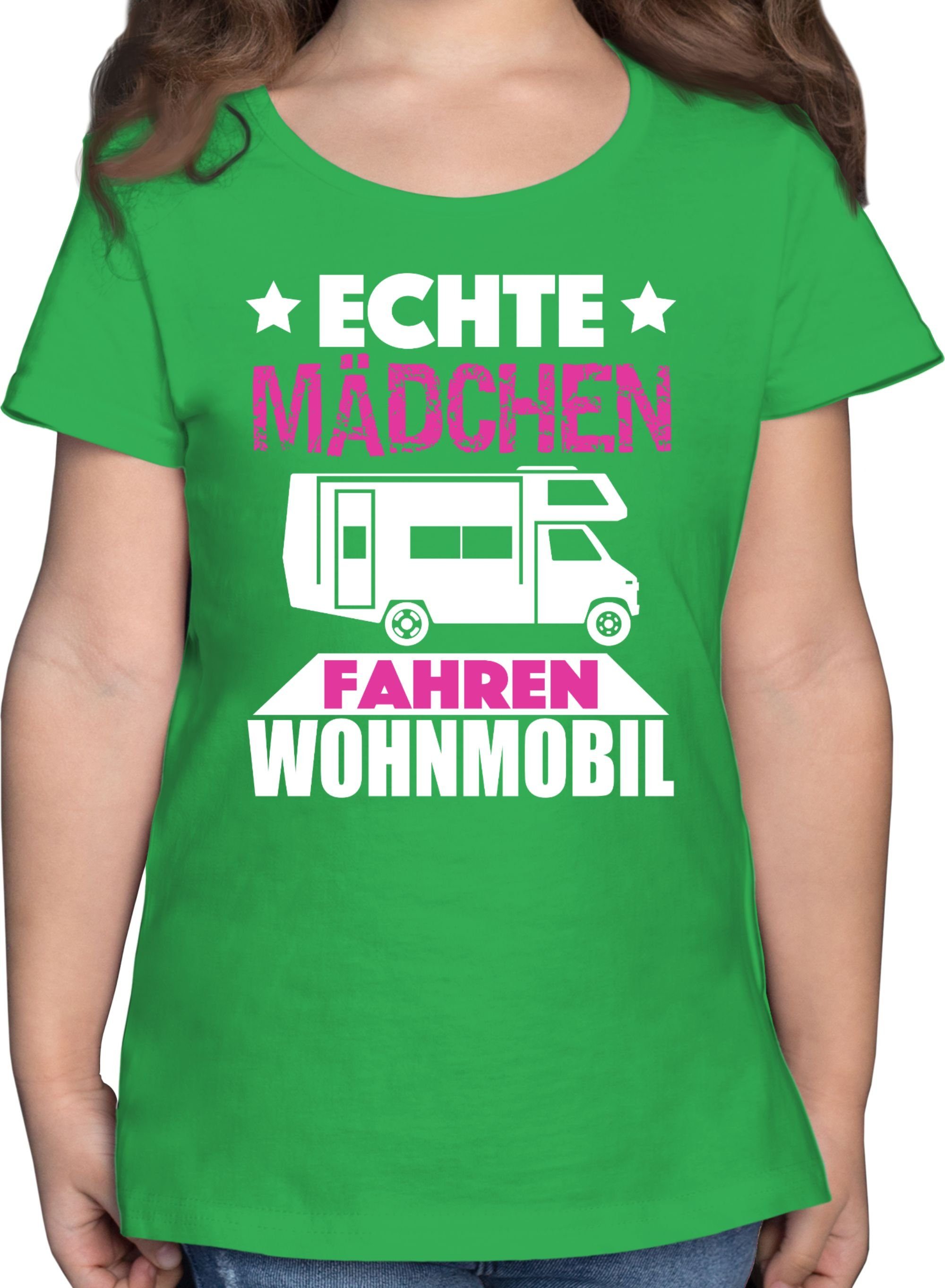 Shirtracer TShirt »Echte Mädchen fahren Wohnmobil Kinder Fahrzeuge