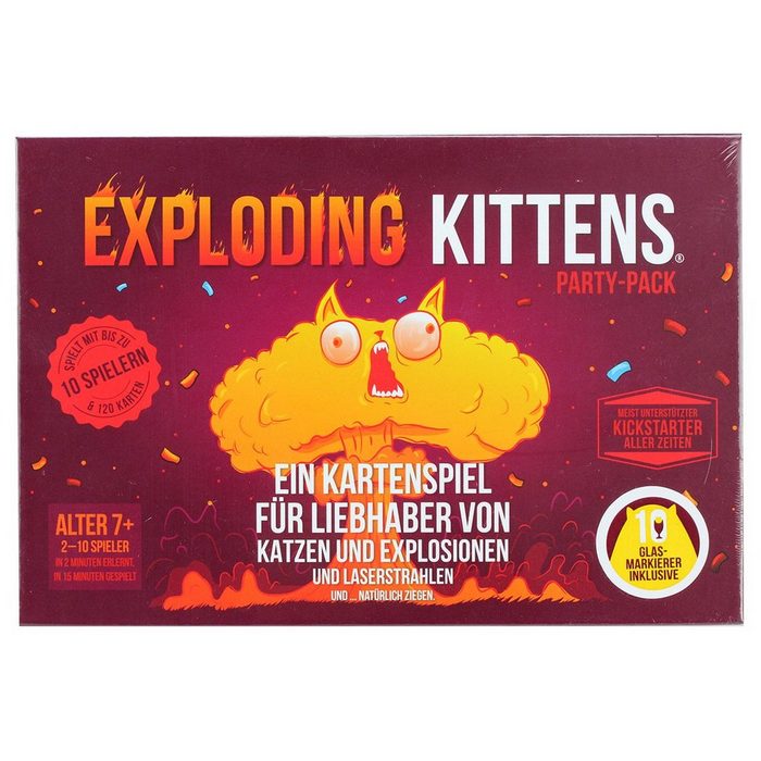 Asmodee Spiel Exploding Kittens Partybox
