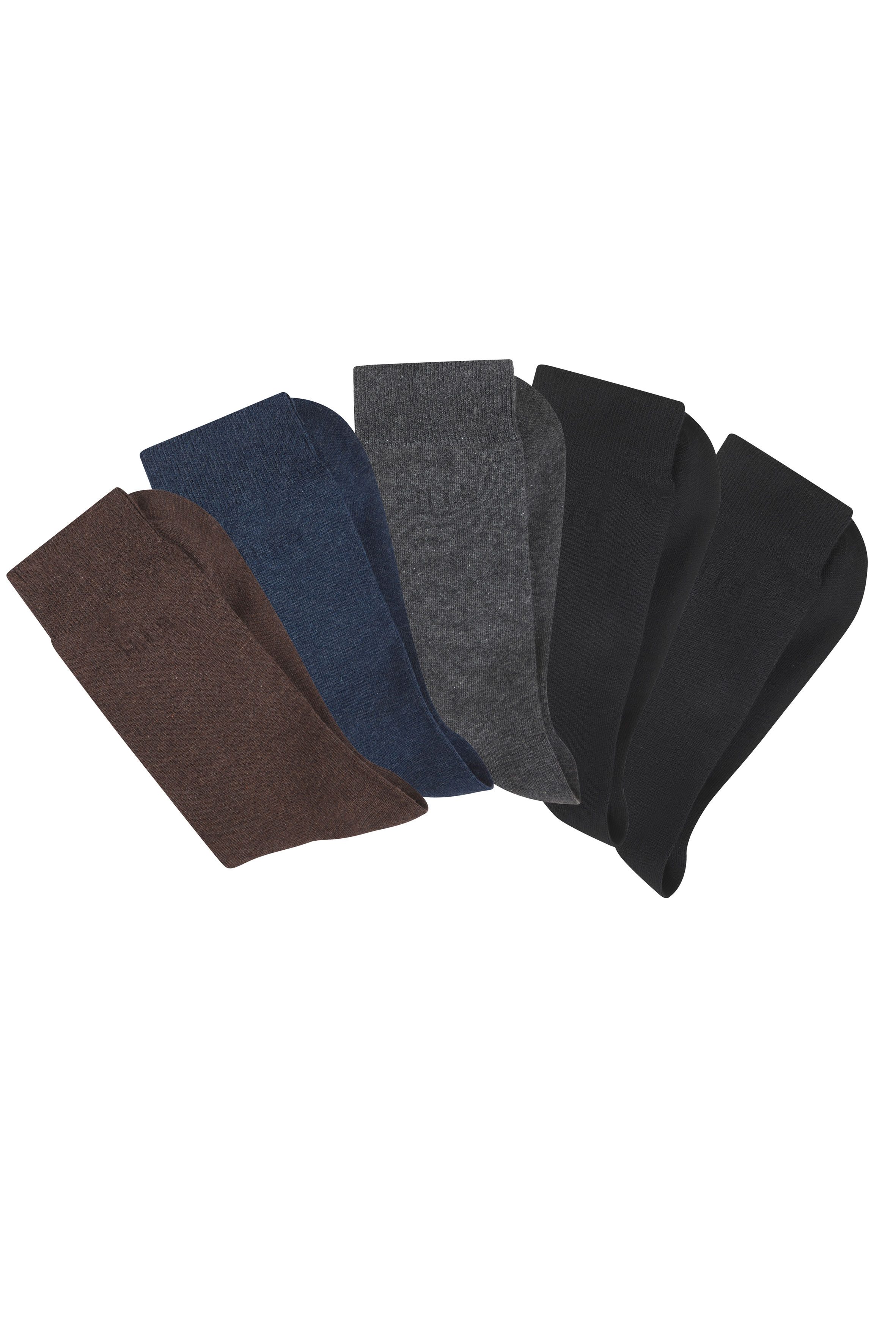 H.I.S Businesssocken (Packung, 5-Paar) mit klassischem Rippbündchen