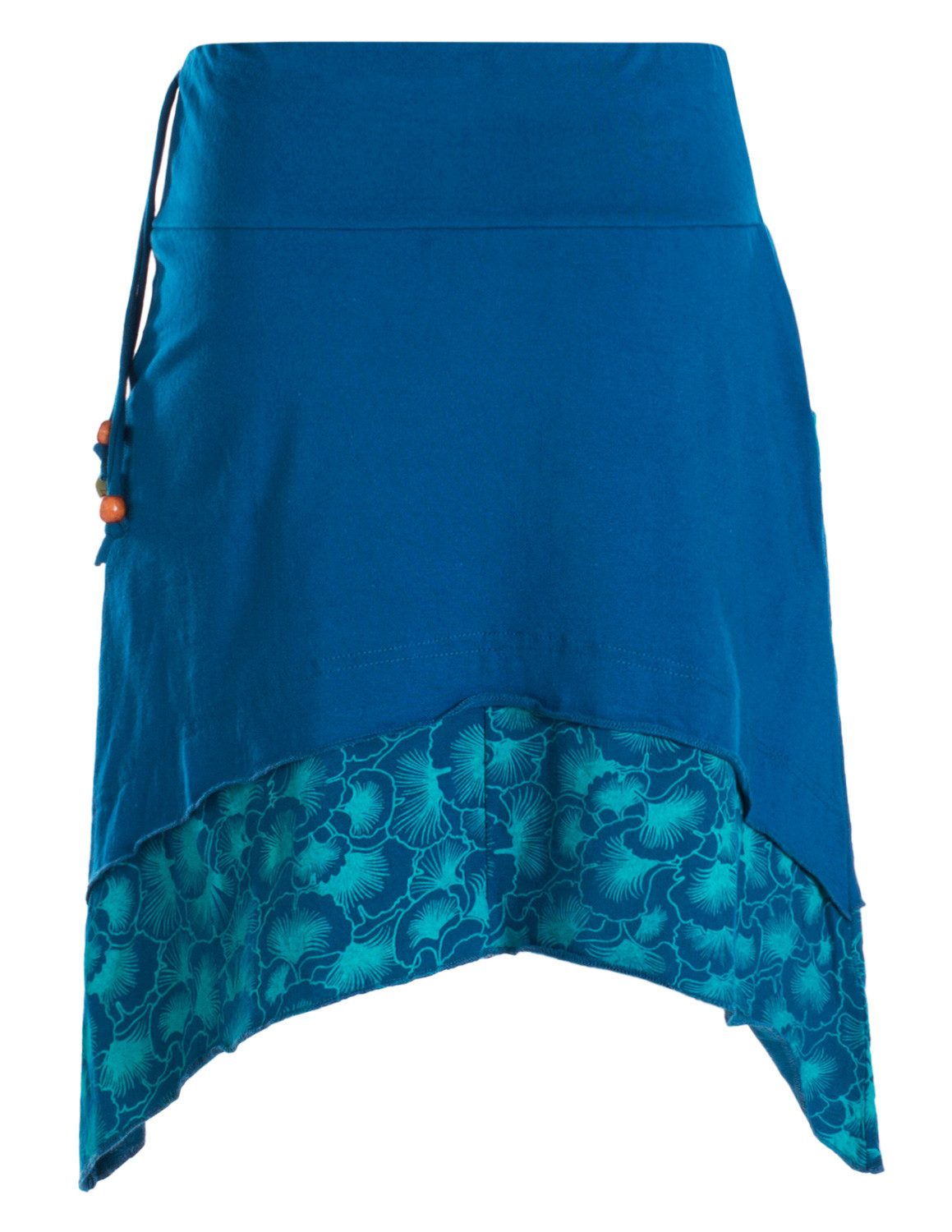 Vishes Minirock Damen Baumwolle A-Linie Blumen-Muster günstig online kaufen