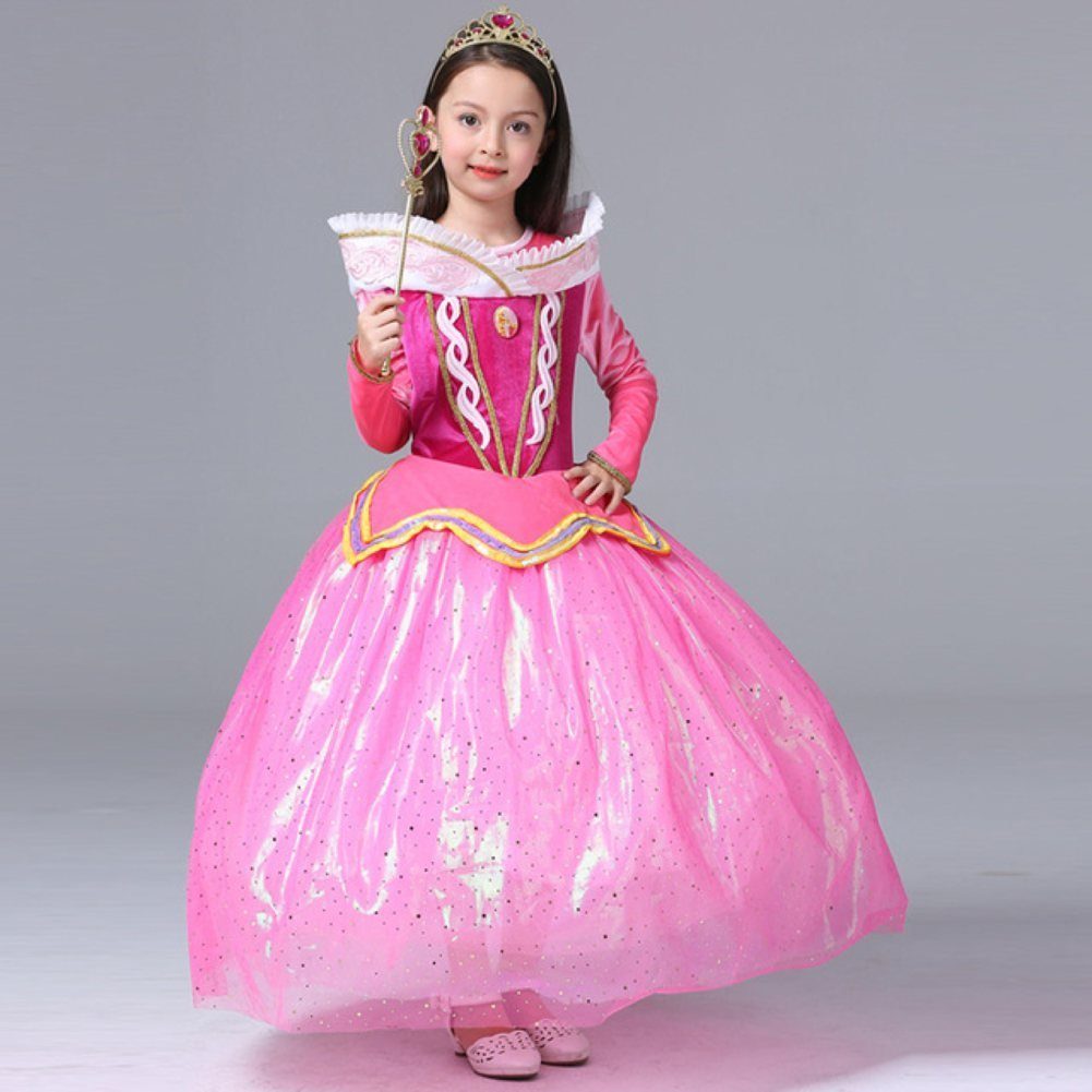 Katara Princess Costume Fairy Tale Dress Children's Costume Sleeping Beauty for Girls, Sleeping Beauty, Costume, Carnival, Costume, Dress, Princess, Pink