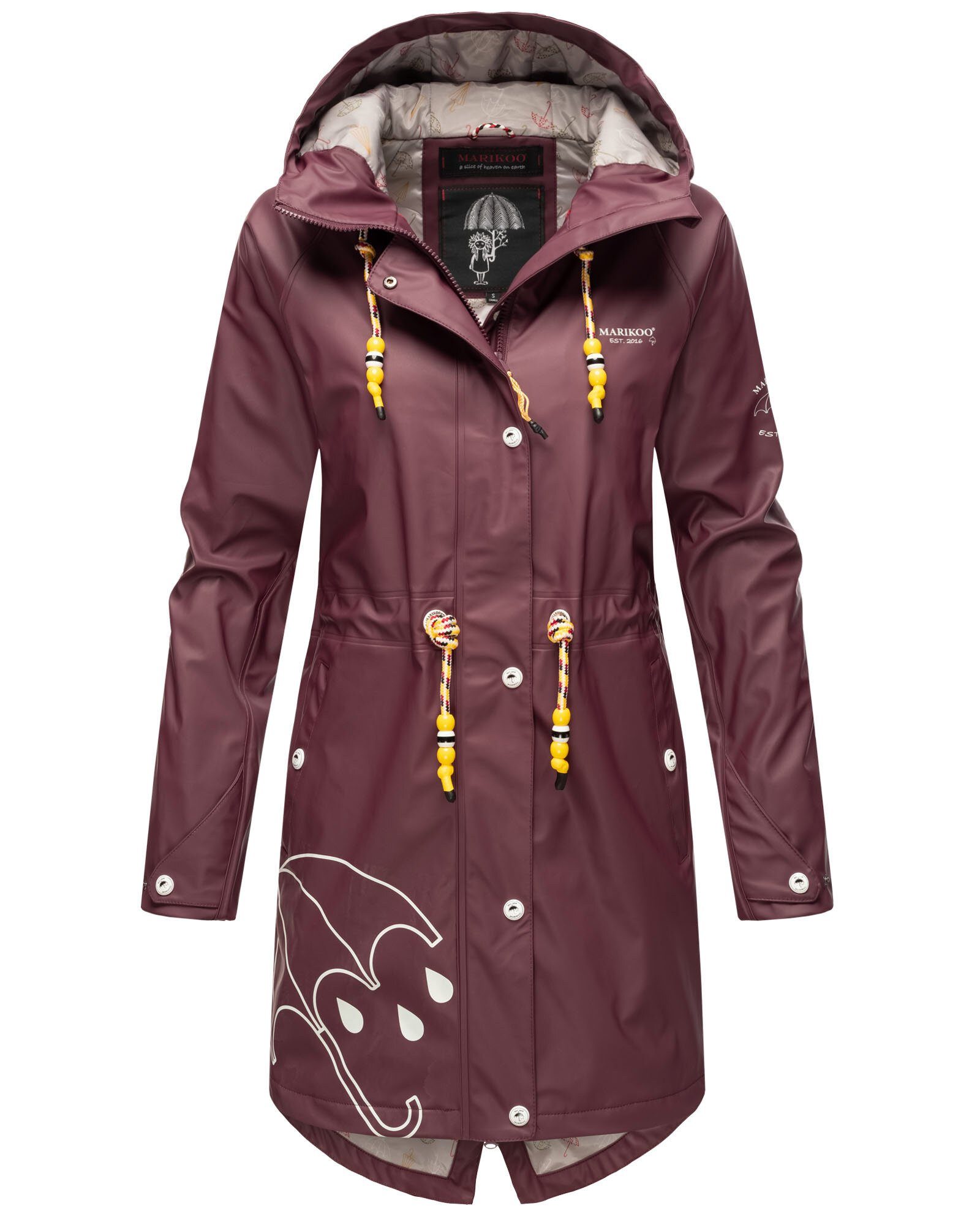 Marikoo Outdoorjacke Dancing Umbrella mit einer großen Kapuze – Bild 2 von 5