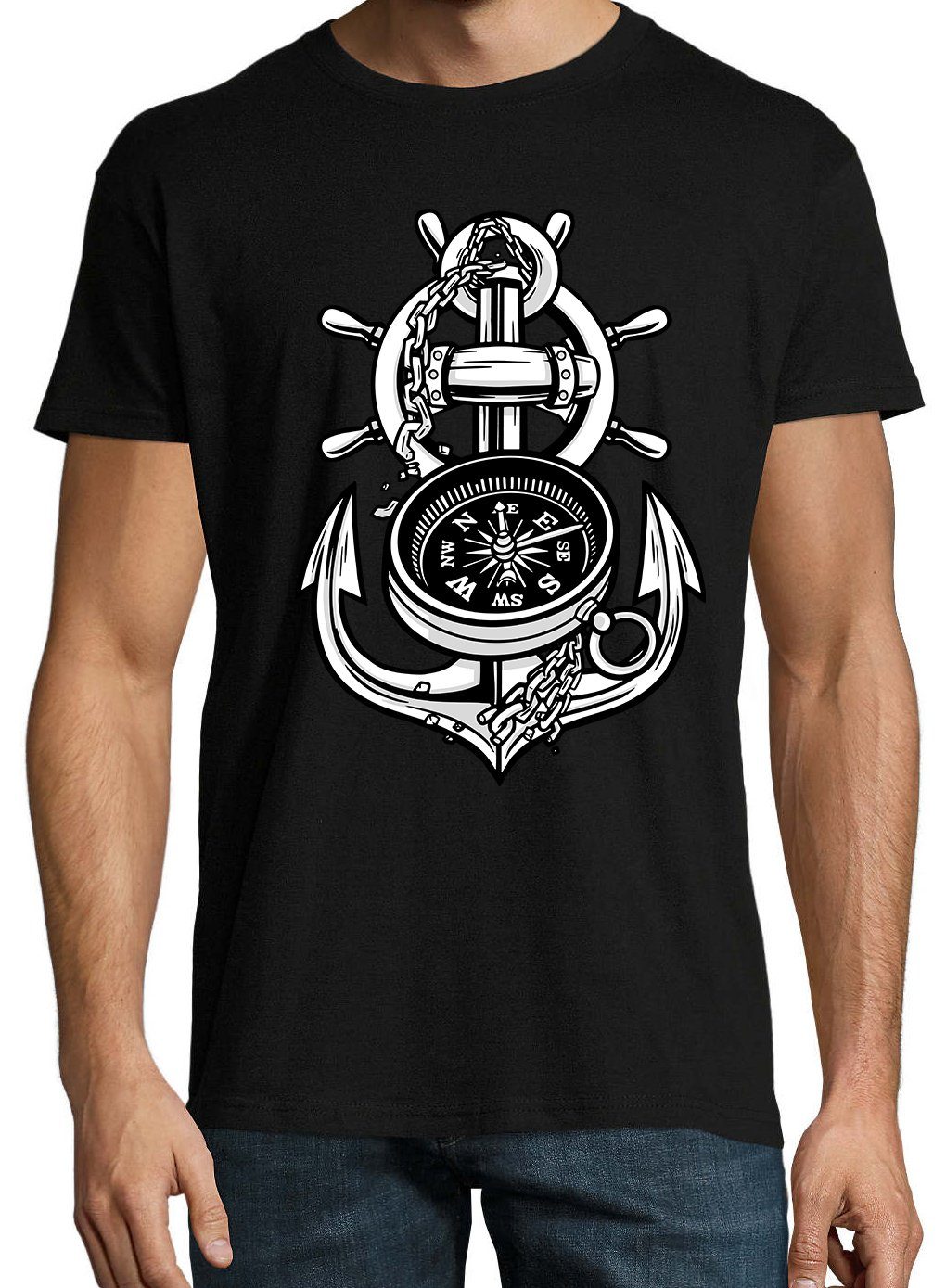 Youth Designz T-Shirt Anker Kompass Herren günstig online kaufen