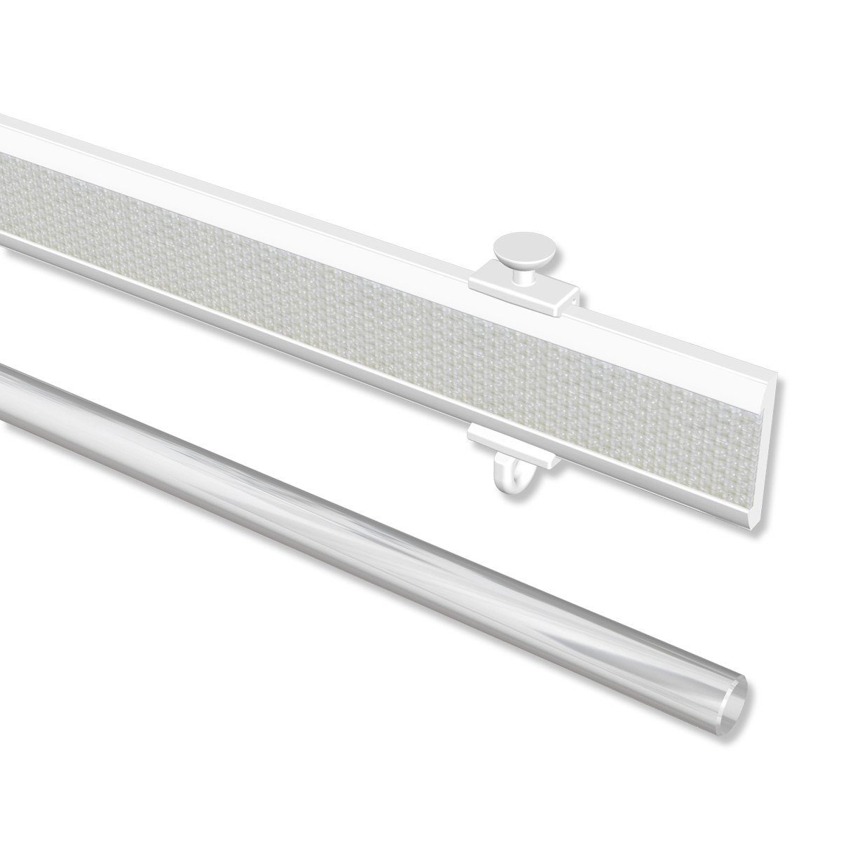INTERDECO Paneelwagen Easyslide, Schiebegardinen, Gardinenschienen, (1 Stück, Weiss), kürzbar