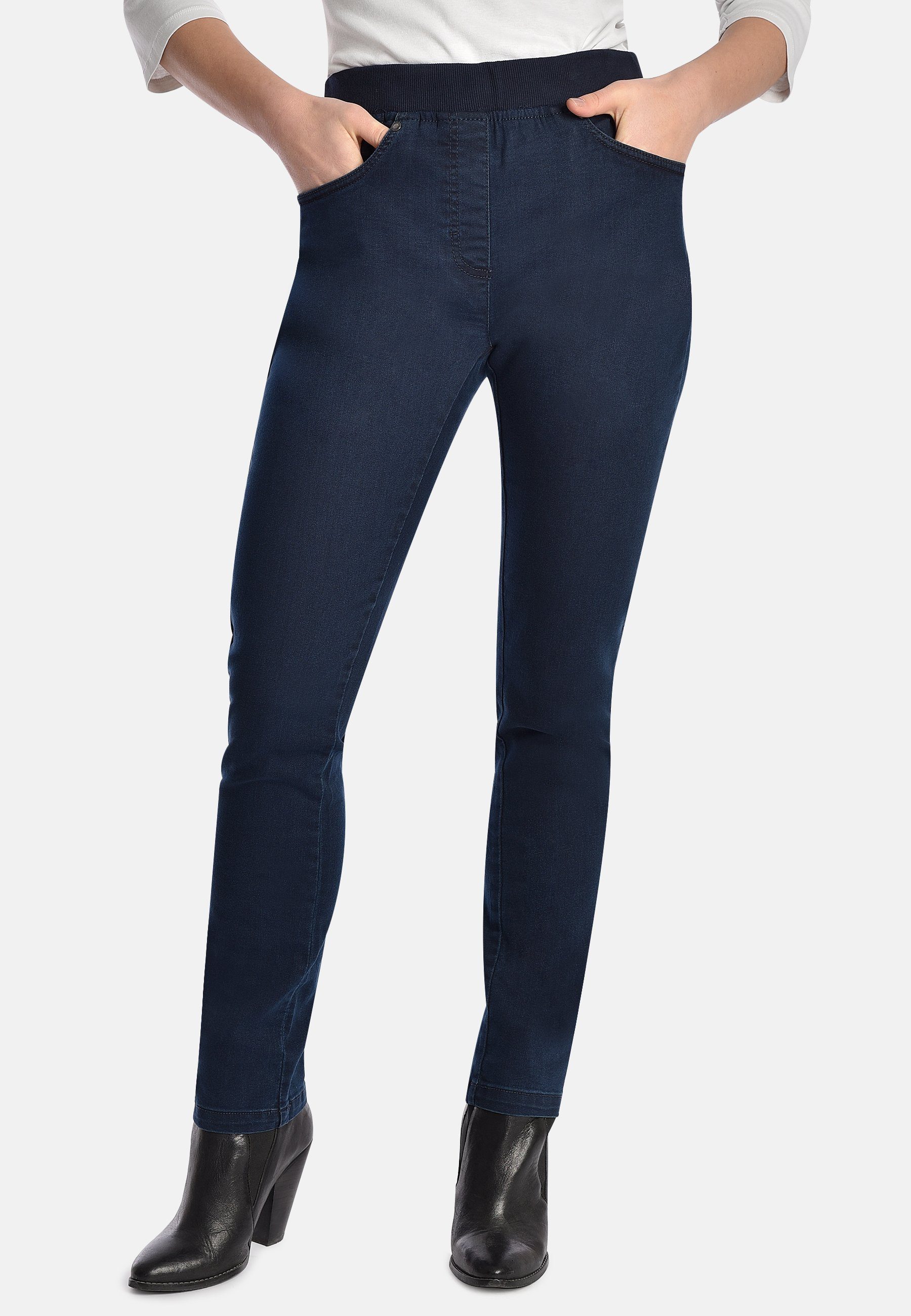 BICALLA Regular-fit-Jeans Comfort 32 - 16/navy (1-tlg)