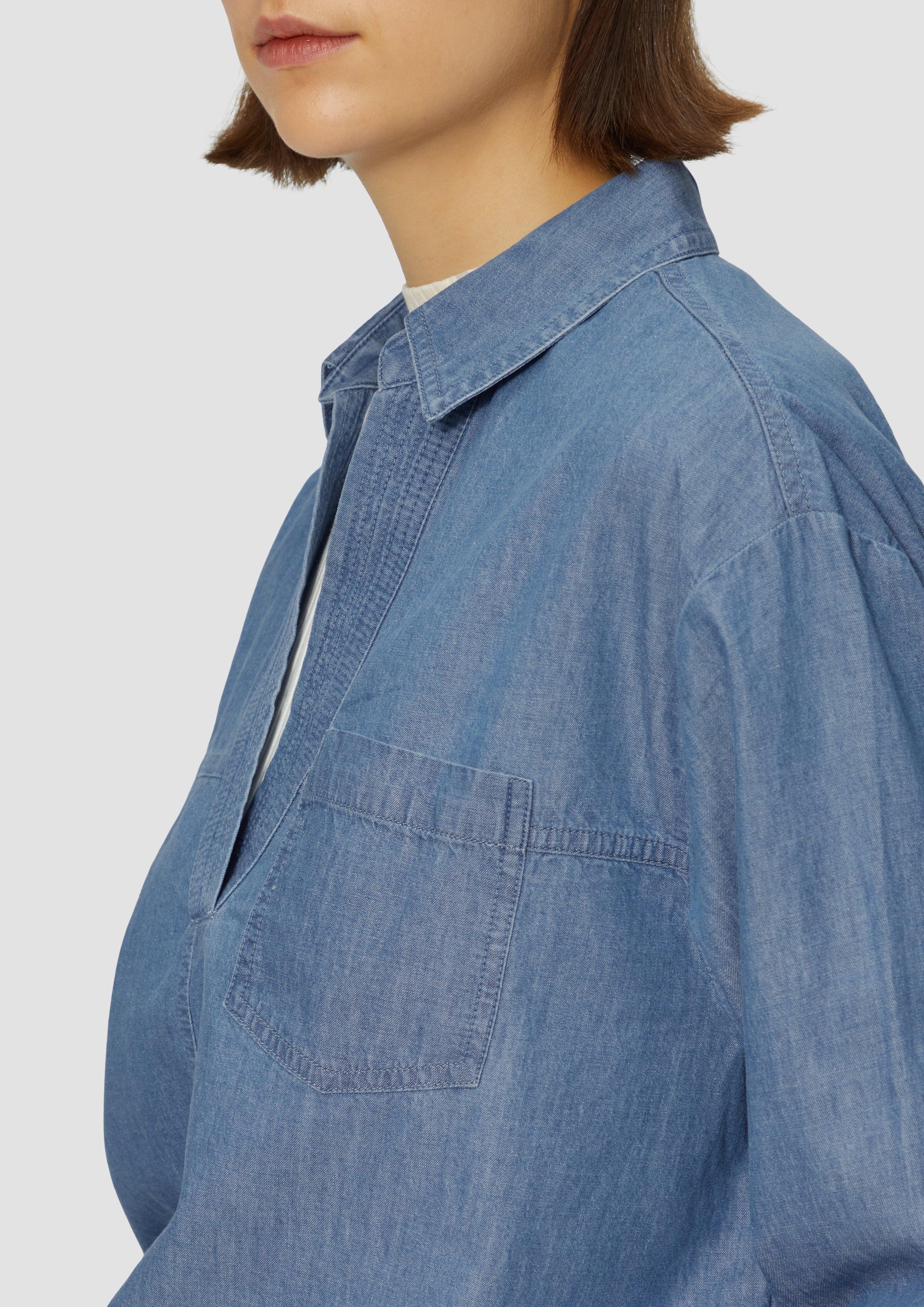 s.Oliver Langarmbluse Lässige Jeansbluse im Relaxed günstig online kaufen
