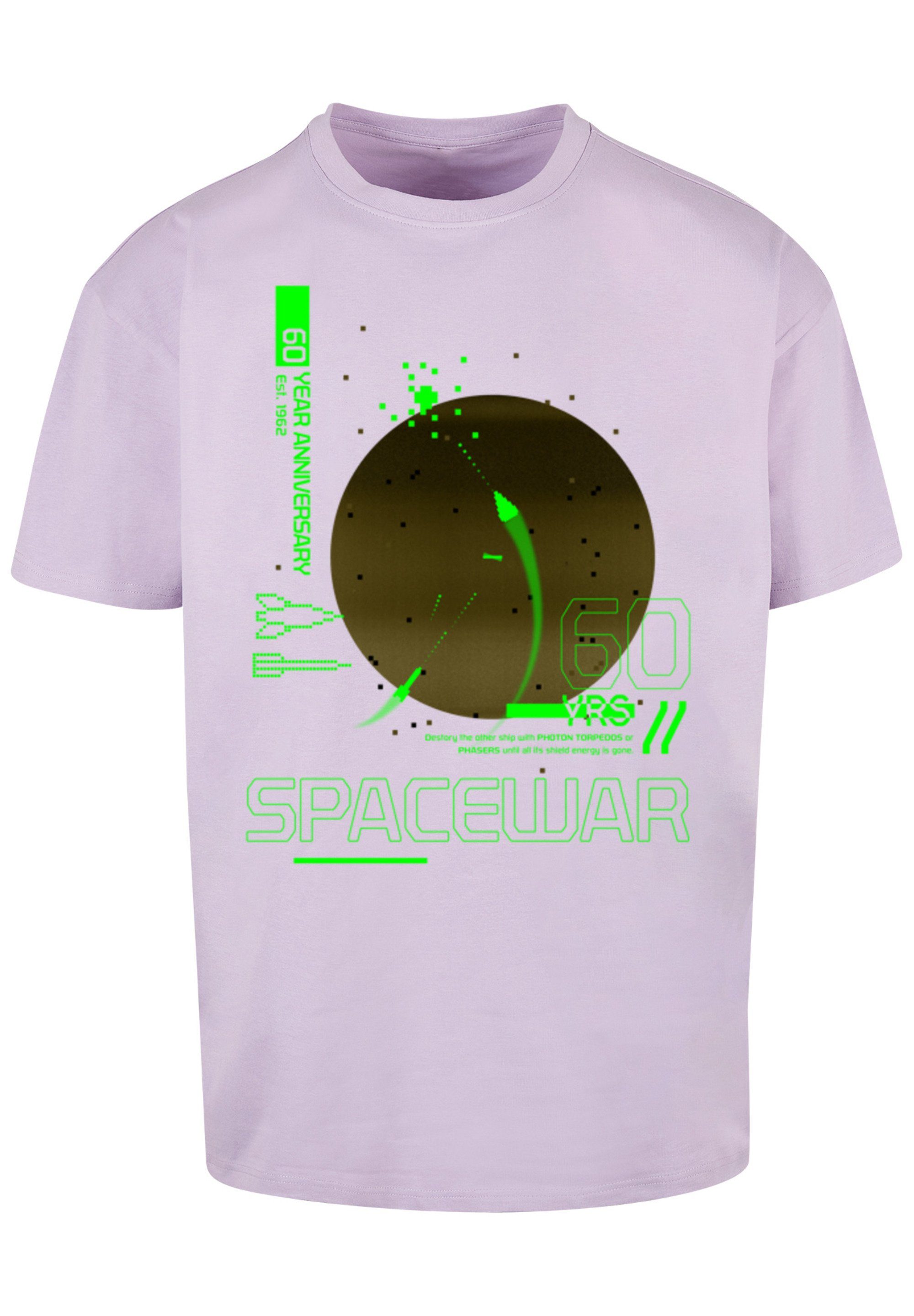 Gaming Retro Print T-Shirt SEVENSQUARED lilac F4NT4STIC SpaceWar