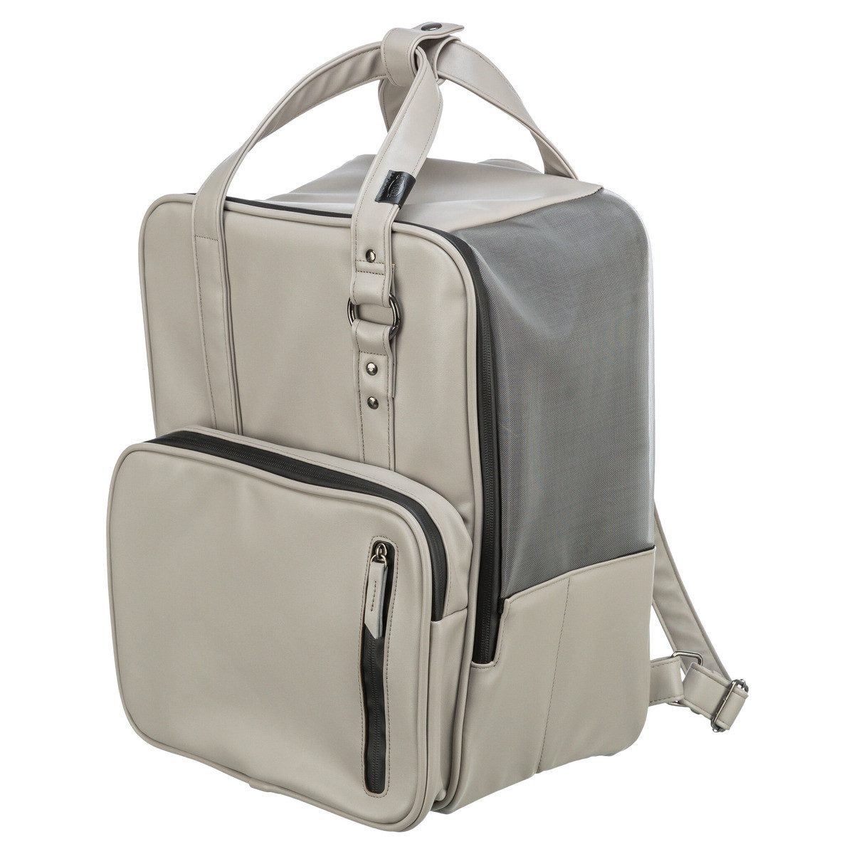 TRIXIE Tiertransporttasche Rucksack CityStyle hellgrau für Hunde