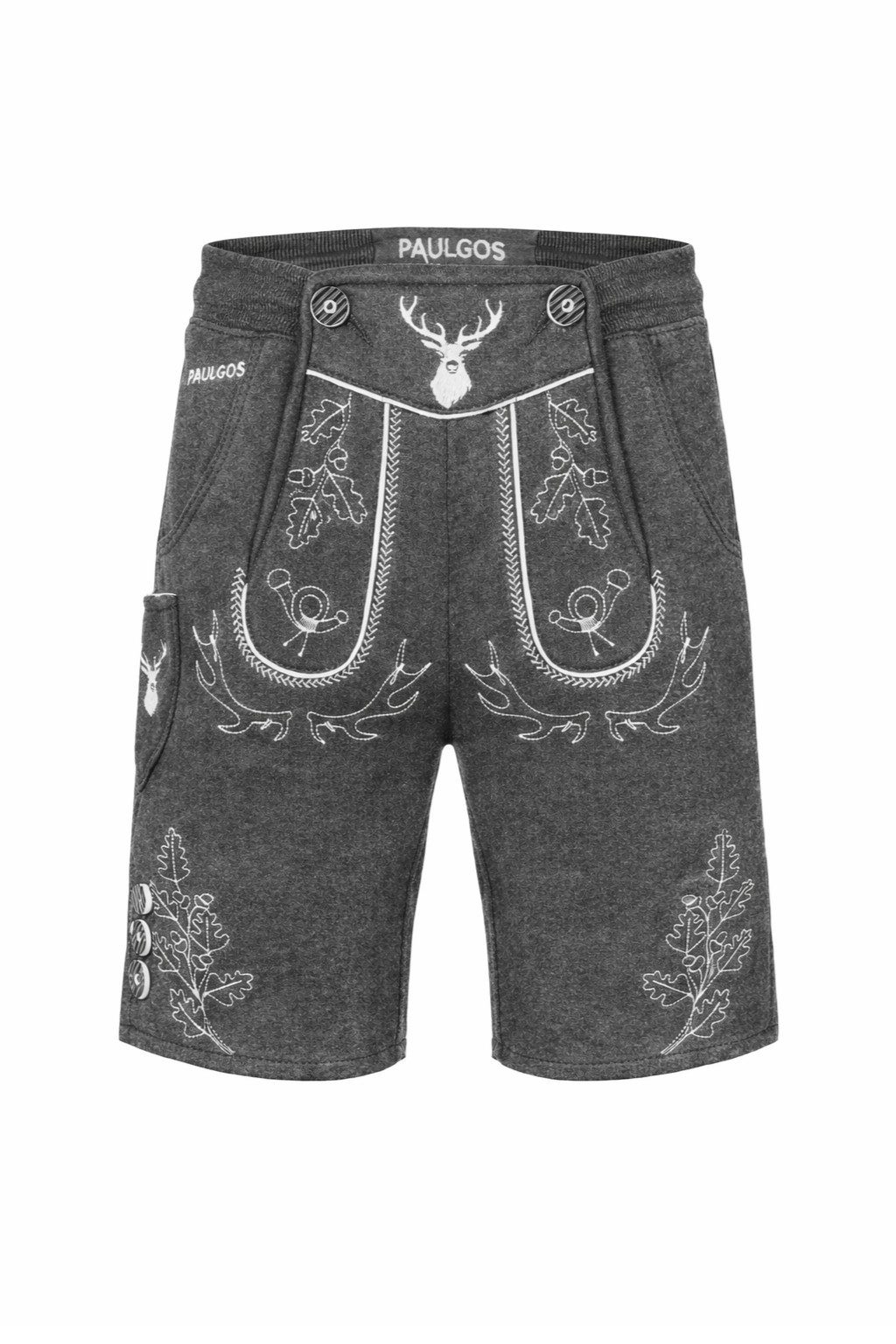 Trachtenhose Herren Jogginghose Design Lederhose Kurz Sweathose Bermuda Shorts JOK5