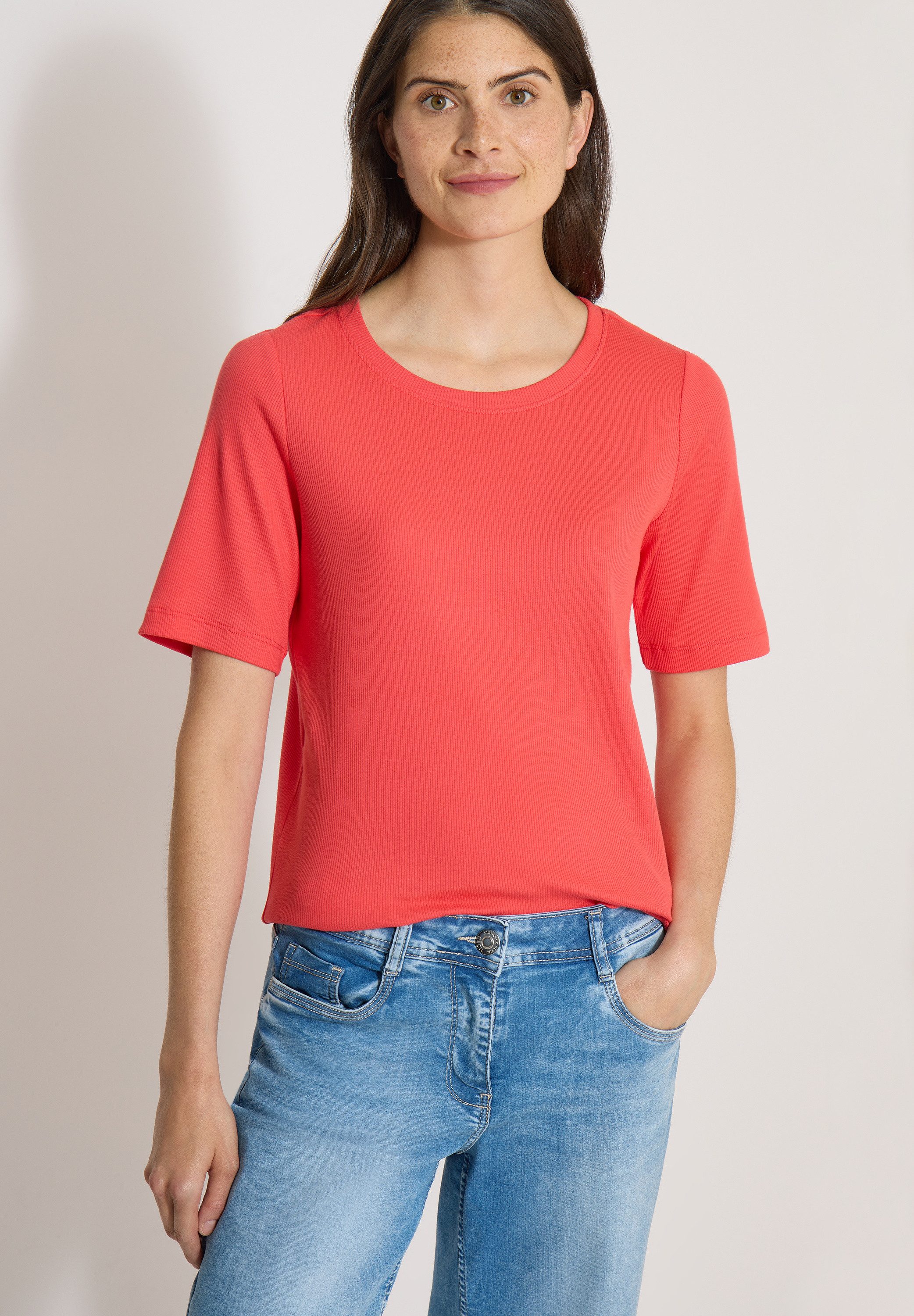 CECIL T-Shirt mit Rundhalsausschnitt