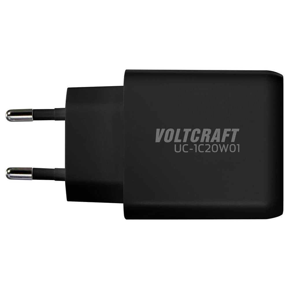 VOLTCRAFT UC-1C20W01 USB Ladegerät 20 W 1x USB-C® USB PD, USB PD 3.0 Schwarz USB-Ladegerät (GaN)
