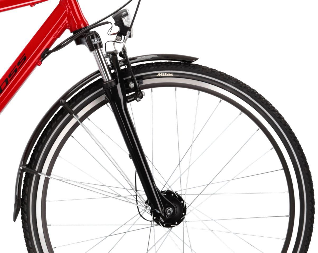 Kross Trekking Bike Trans 3.0 red 21 gears, 21-speed Shimano ACERA M3020 derailleur, derailleur gears