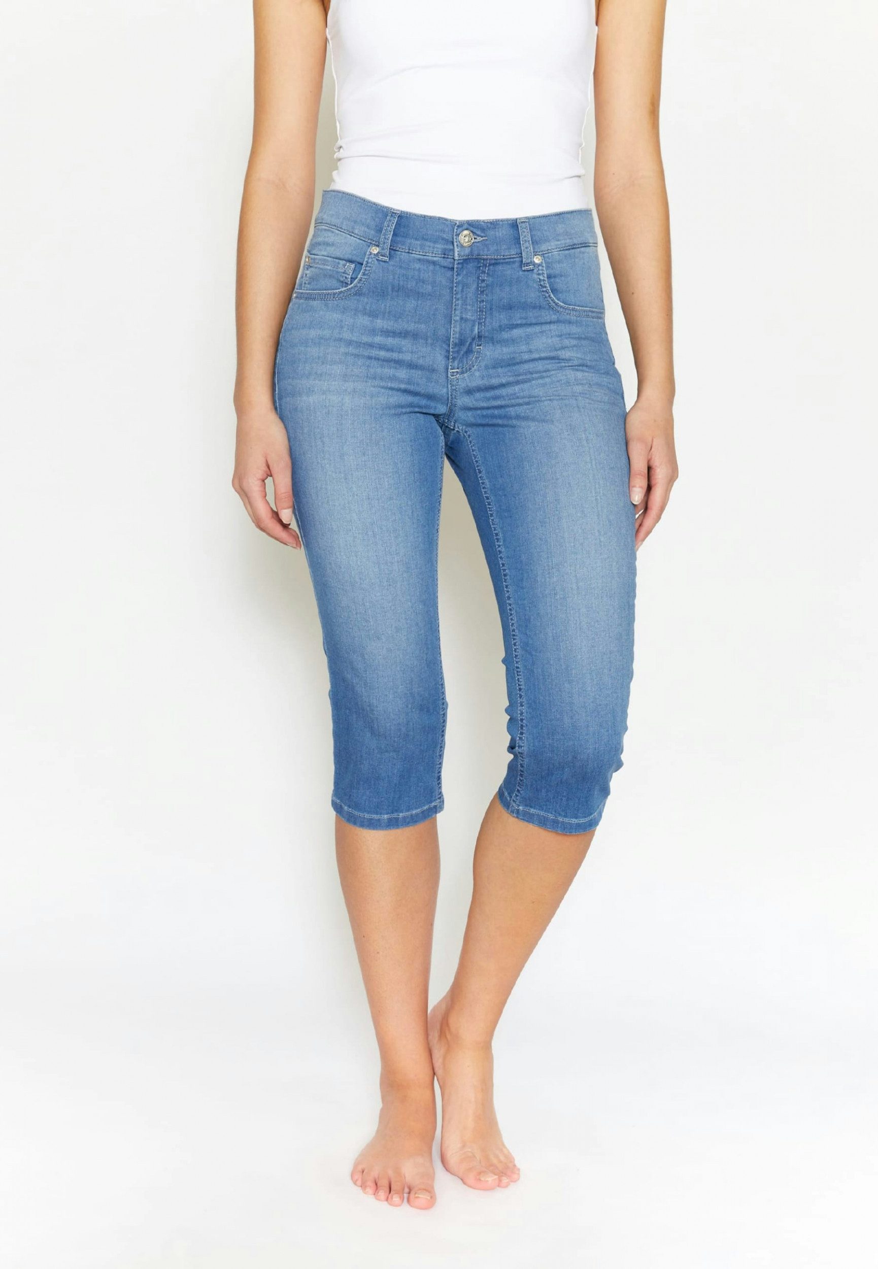 ANGELS Caprijeans - Capri Hose - Slim Fit 3/4- Jeans - kurze Jeans