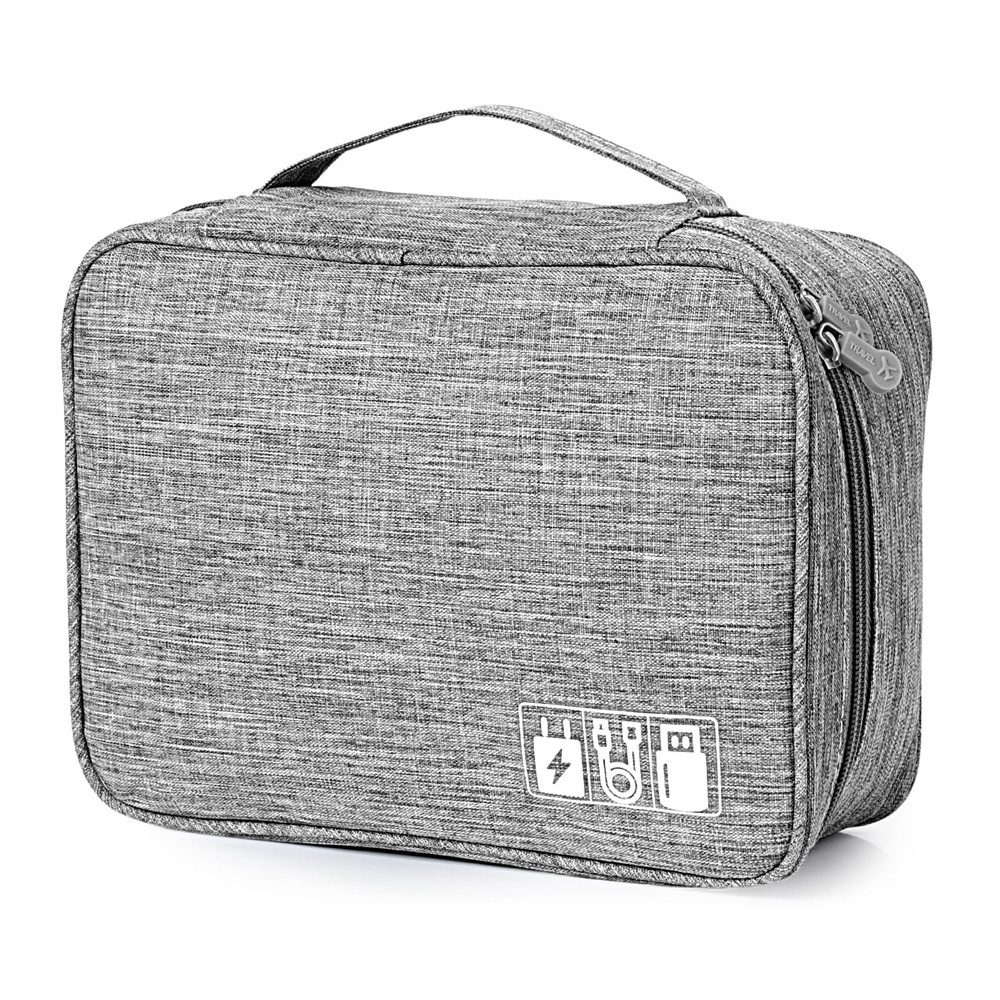 TUWENA Taschenorganizer Kabeltasche, ReiseKabel Organizer Große Wasserdichten organisator, Multifunktional tasche für Kabel Ladegerät Handy Festplatten Powerbank