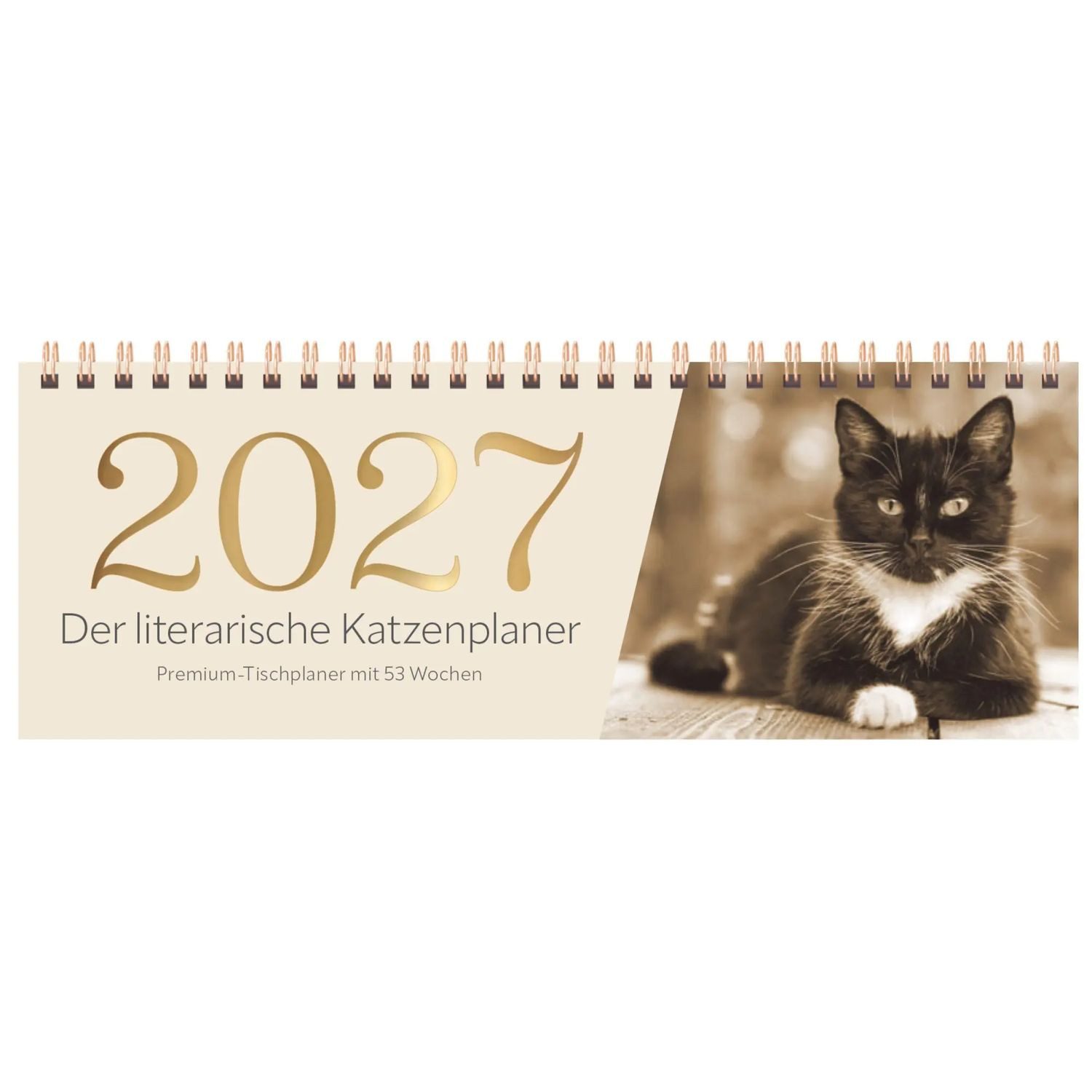 Querkalender Der literarische Katzenplaner Tischquerkalender 2027