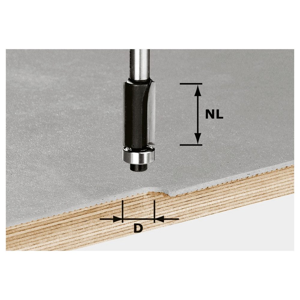 FESTOOL Fräse Festool 491027 Bündigfräser Länge 65 mm Produktabmessung, Ø 12.70 m