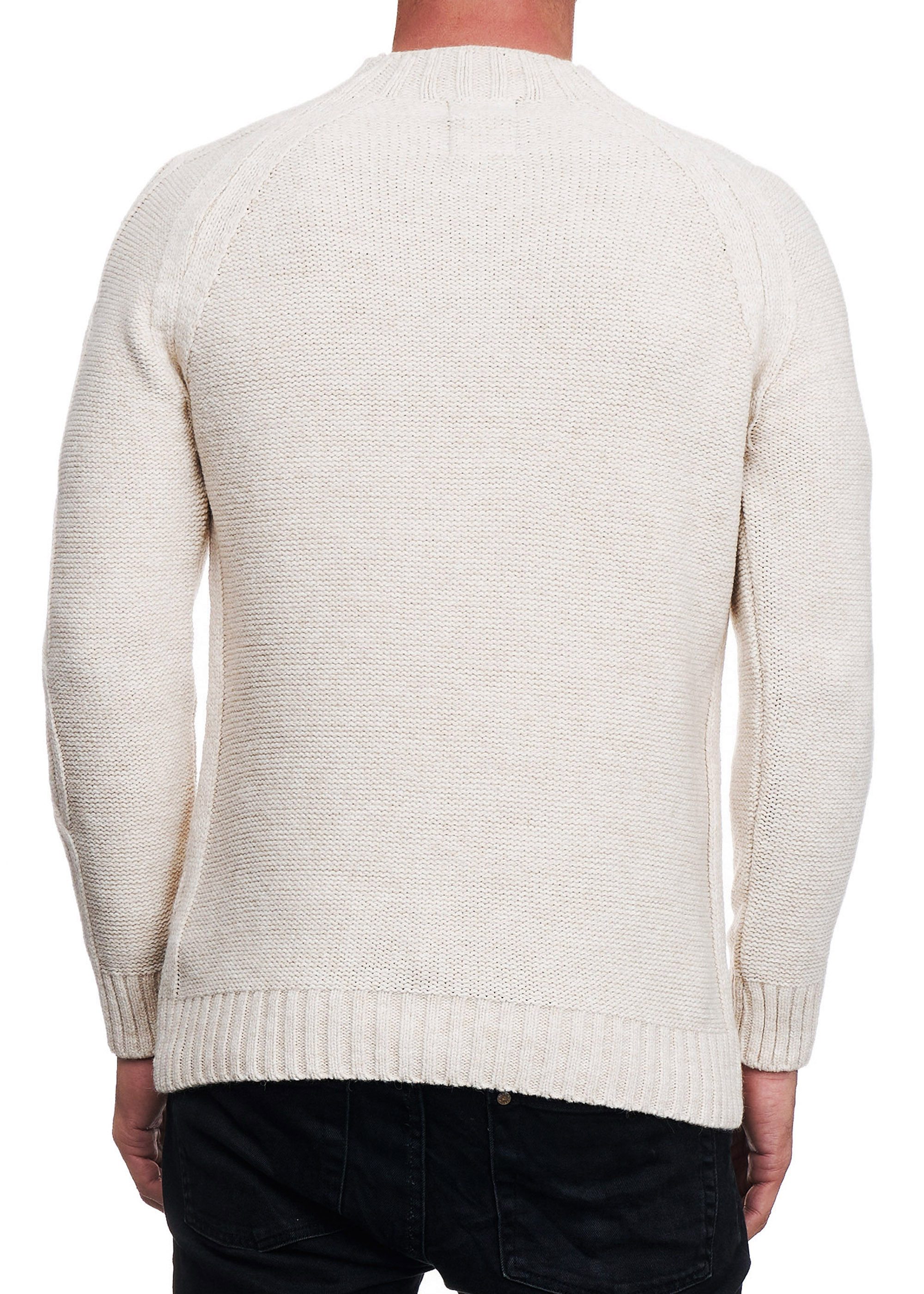 R-NEAL Stehkragenpullover Herren Langarm Stehkragen Strick-Pullover Hoch-Kr günstig online kaufen