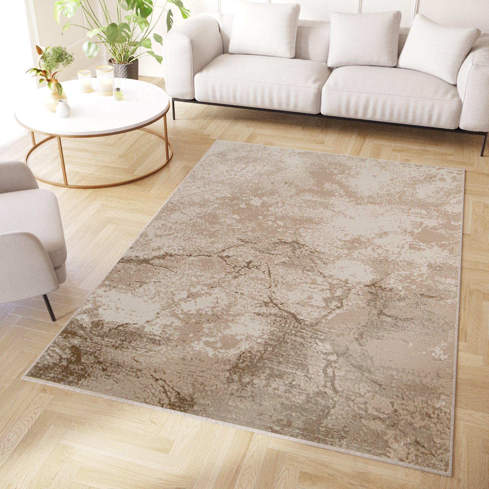 Tapiso Teppich CRYSTAL, rechteckig, Höhe: 8 günstig online kaufen