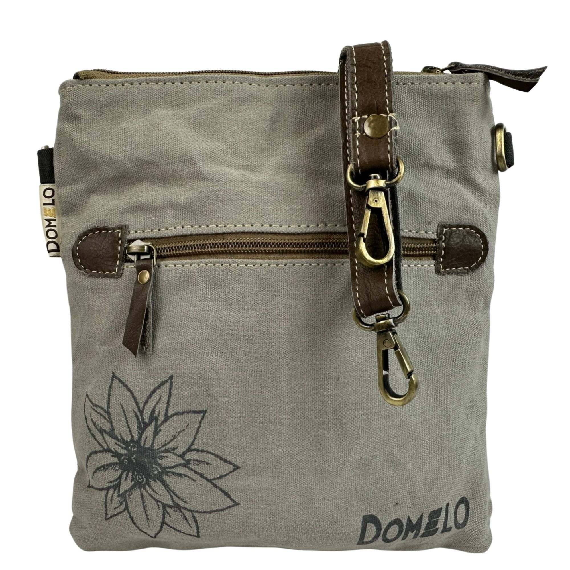 Domelo Trachtentasche Domelo Trachtentasche Canvas & Leder Umhängetasche Hirsch – Bild 5 von 5
