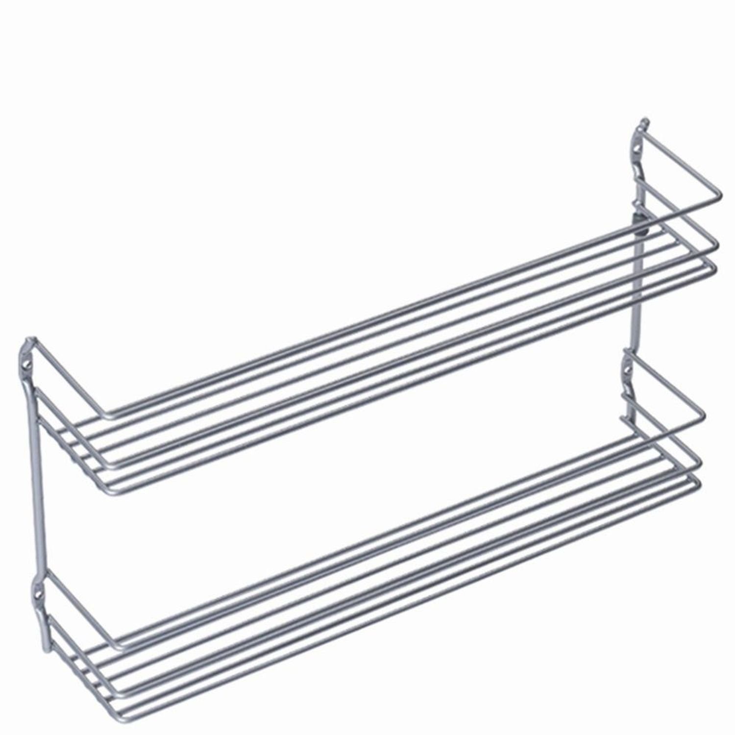 Metaltex Mehrzweckregal Gewürzregal "Pepito" 2 Etagen 36 x 8 x 19 cm, für Schranktür