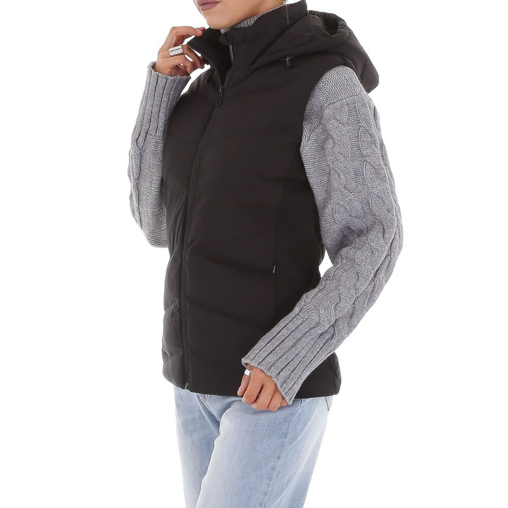 Ital-Design Steppweste Damen Freizeit Kapuze Gefüttert günstig online kaufen