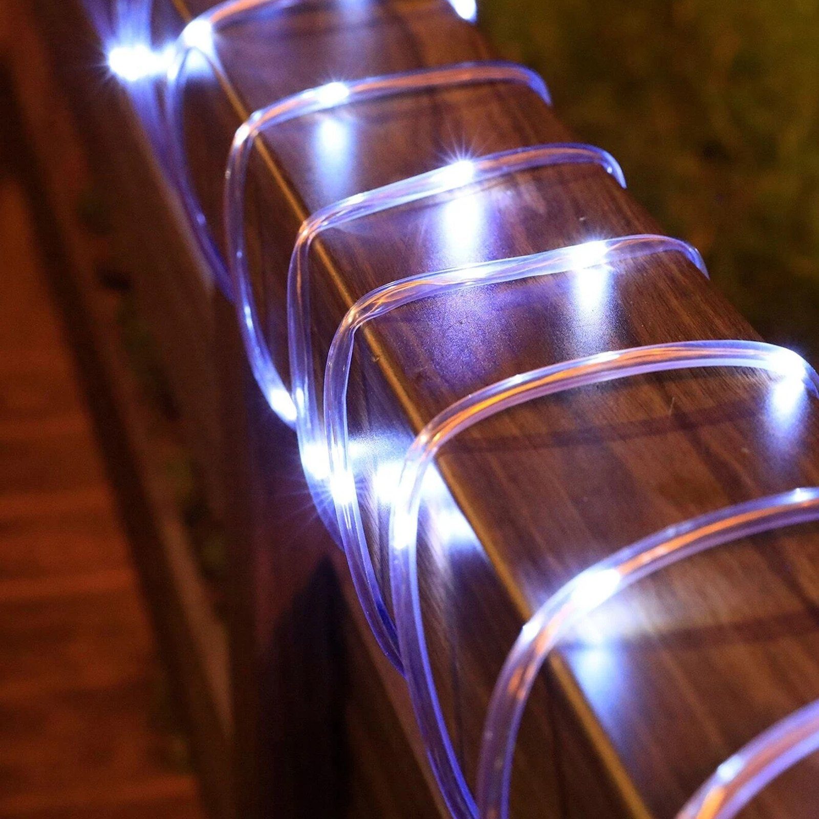 Rosnek LED-Lichterkette 5M 50LEDs, 8 Modi, batterie, für Balkon Camping Par günstig online kaufen